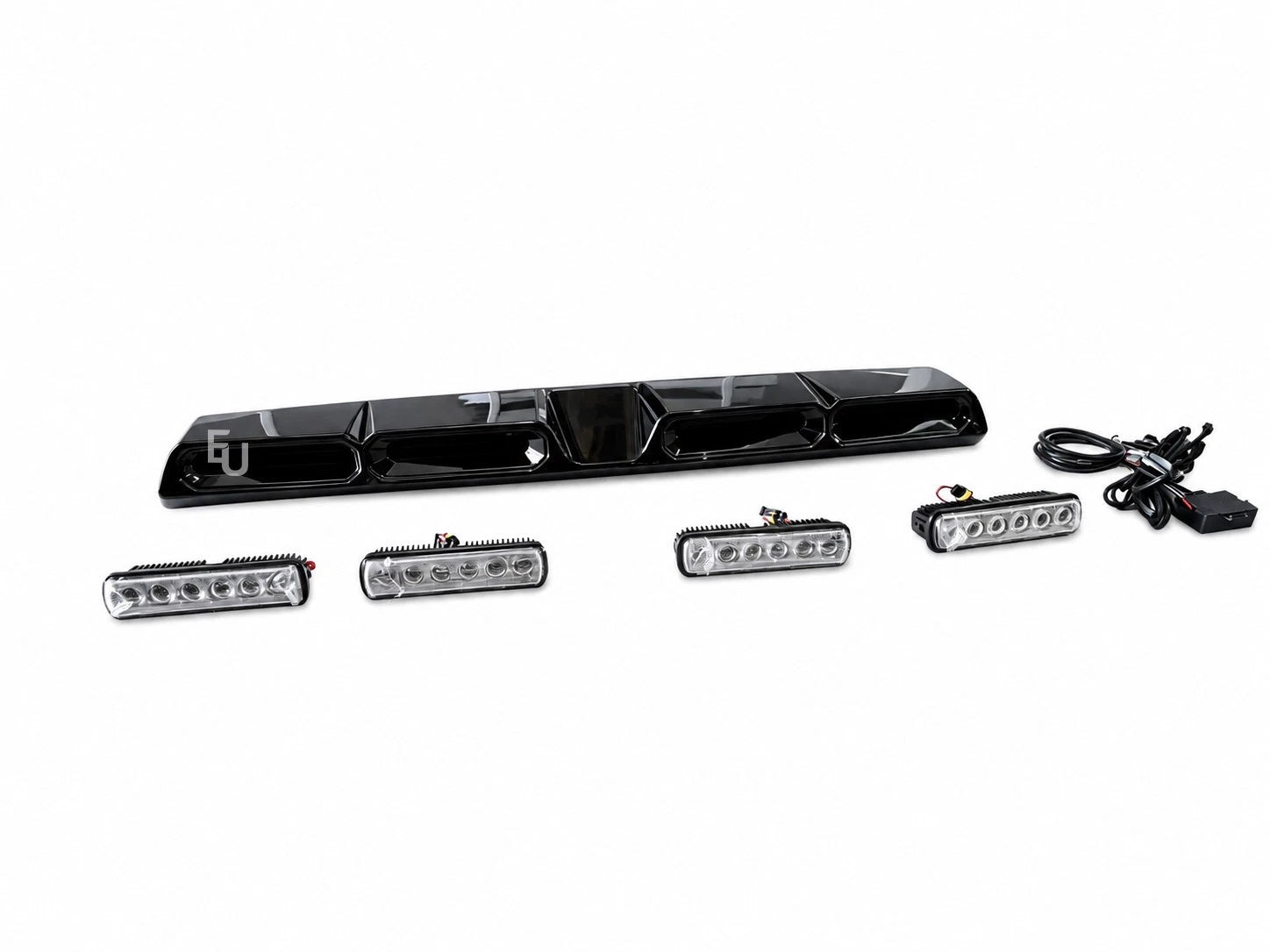 ROOF LIGHT BAR DRL LED LIGHTS GLOSS BLACK FOR NISSAN NAVARA NP300 D23 2015-2025