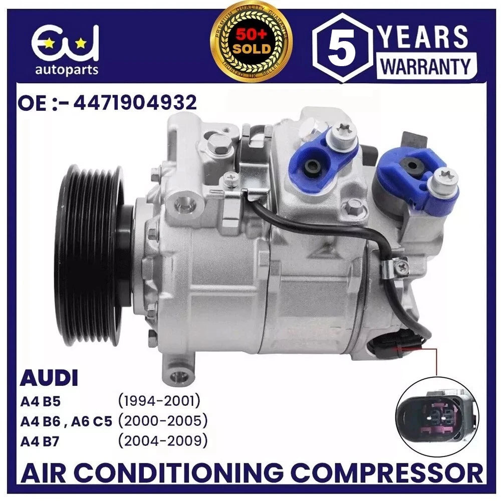 AIR CON AC COMPRESSOR PUMP FOR AUDI A4 B8 8K A5 8T A6 C5 A8 Q5 8RB DCP02014