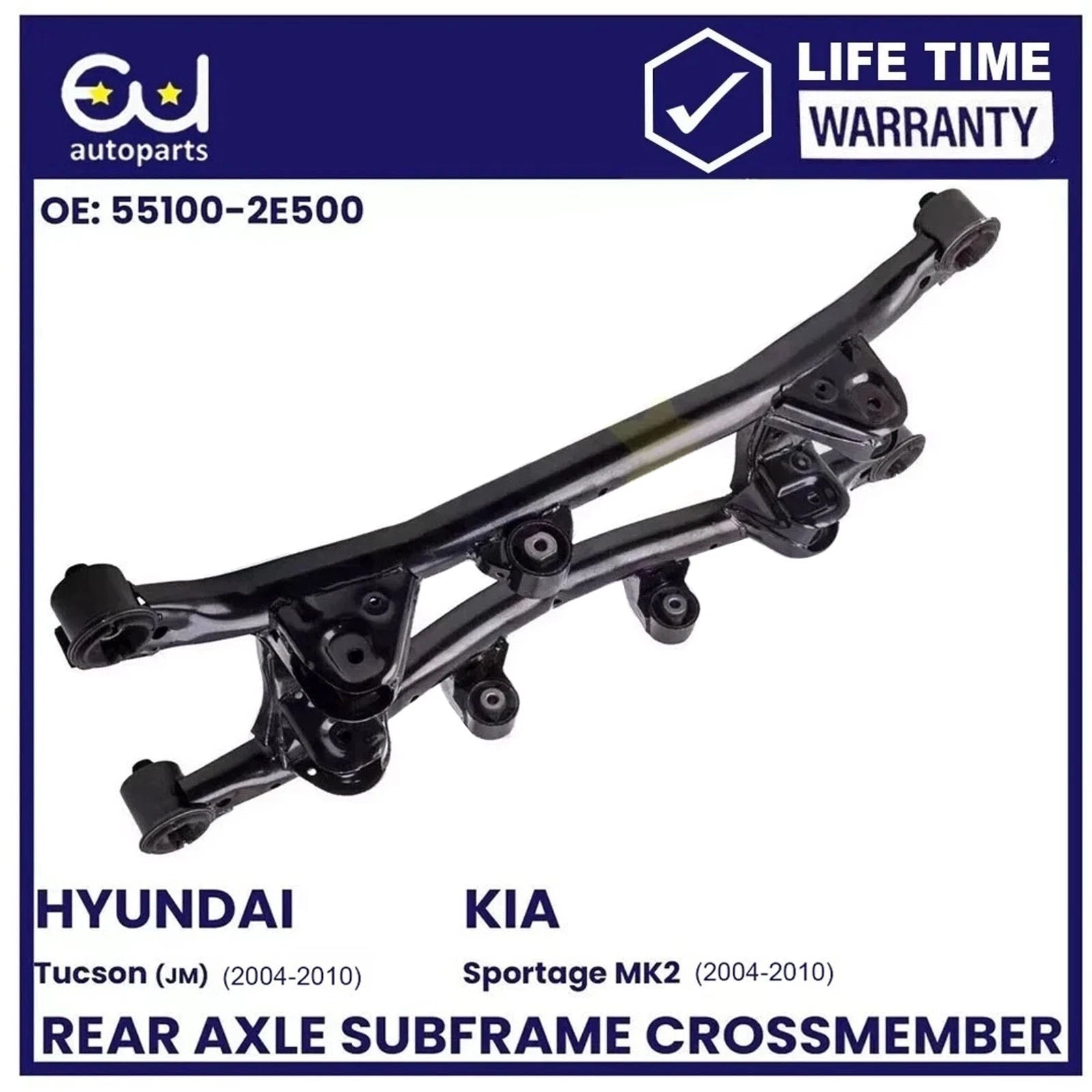 FOR HYUNDAI TUCSON KIA SPORTAGE MK2 4WD 2004–2010 REAR SUBFRAME AXLE CROSSMEMBER