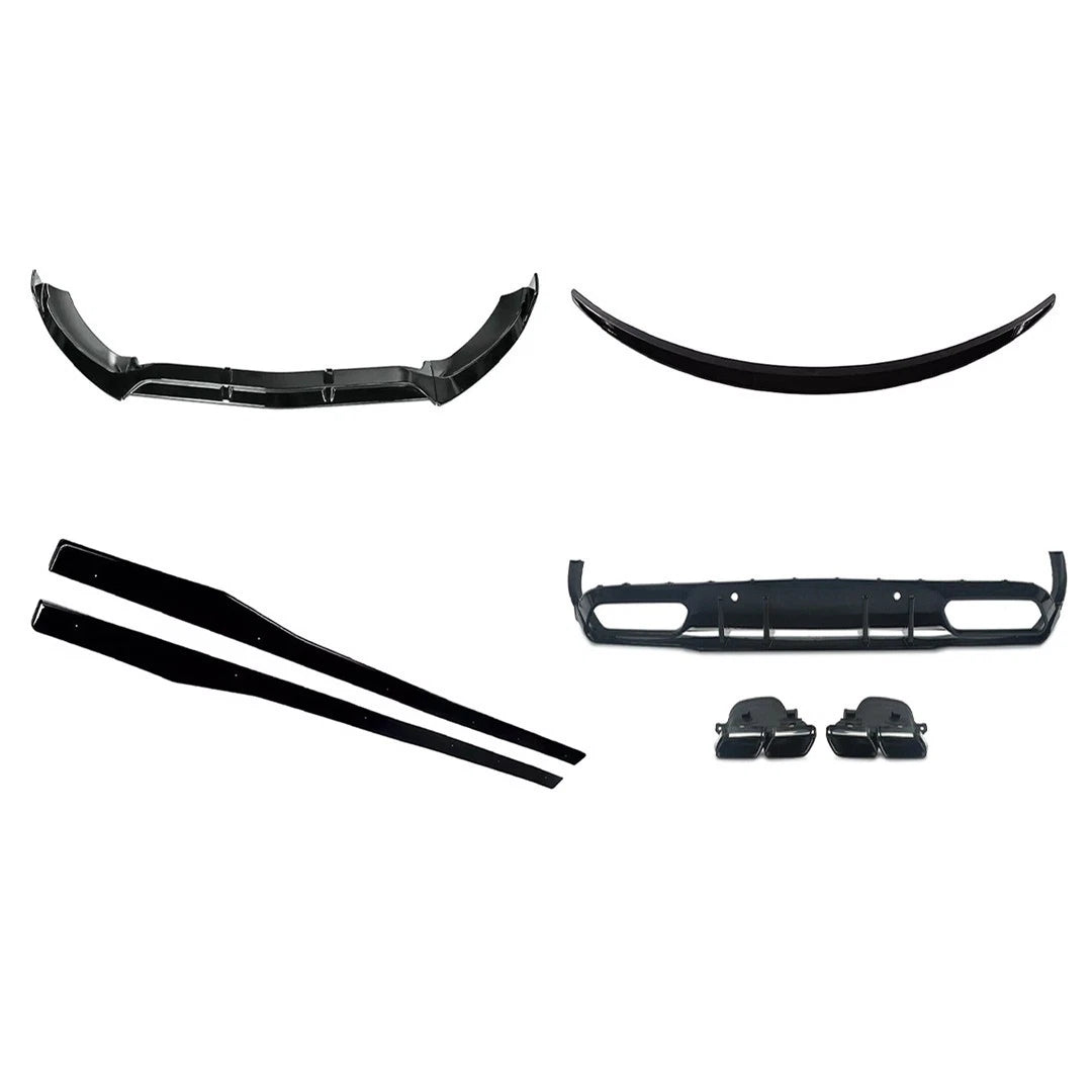FOR MERCEDES C CLASS C205 C63 LOOK BODYKIT BODY KIT REAR DIFFUSER SPLITTER SKIRT