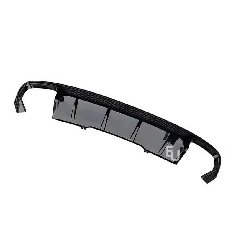 FOR AUDI A4 S4 B9 S LINE PRE-LCI REAR DIFFUSER TAILPIPES GLOSS BLACK 2015-2019