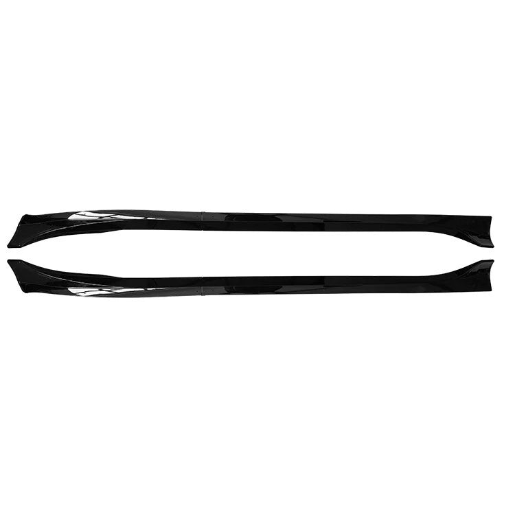 FOR TESLA MODEL 3 SIDE SKIRTS EXTENSION AERO STYLE GLOSS BLACK 2017-2022