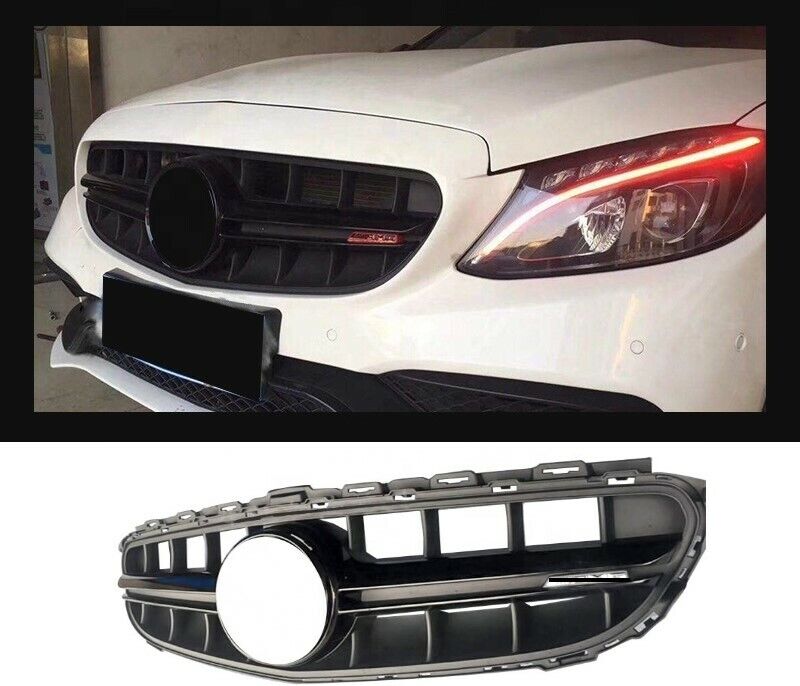 FOR MERCEDES W205 C CLASS GRILLE GRILL AMG E63 STYLE W205 2015-2018 AMG STYLE