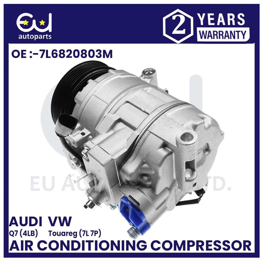 AIR CONDITIONING AC COMPRESSOR FOR VW TOUAREG 7L 7P AUDI Q7 4LB 3.0L 7L6820803F
