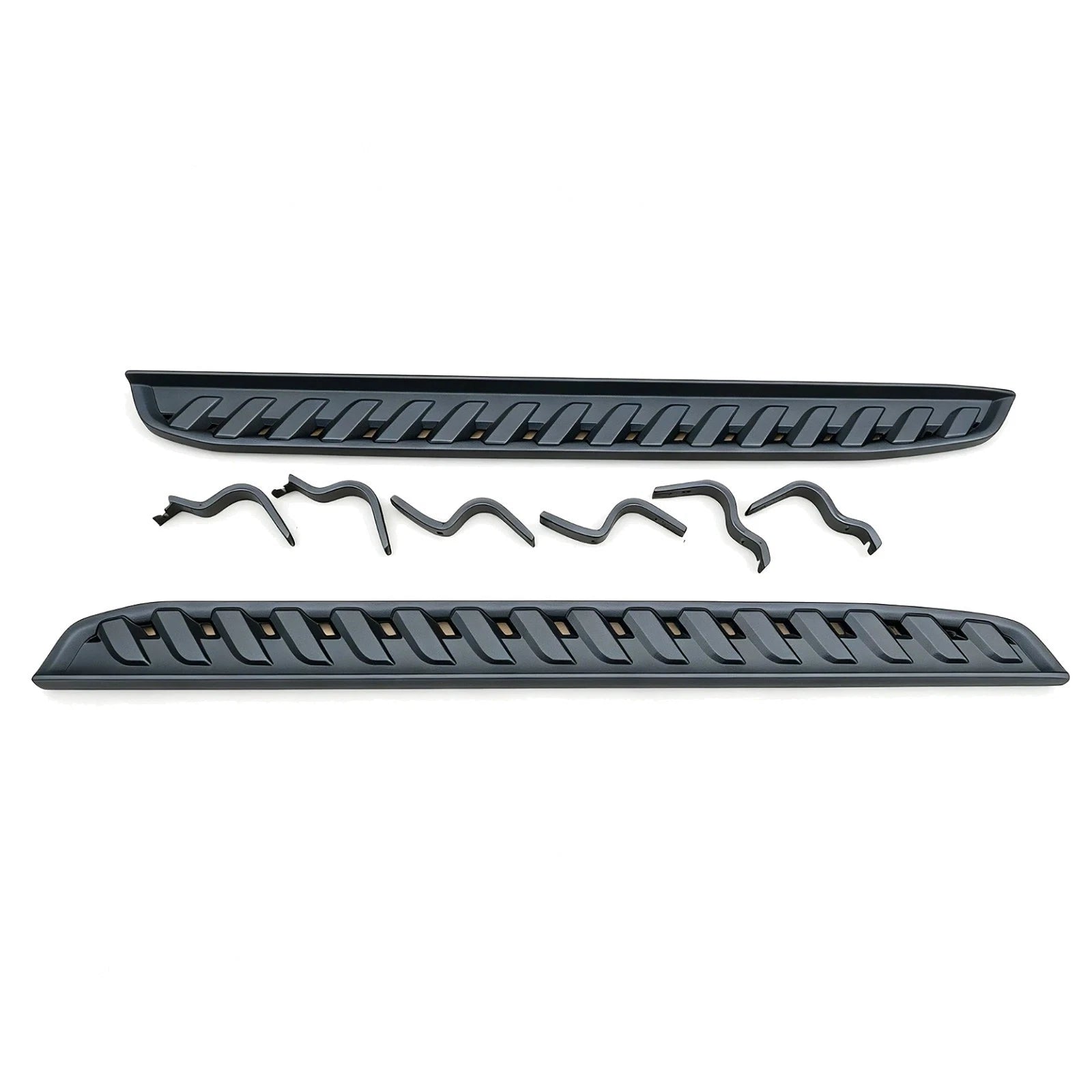 FORD RANGER T9 2023+ ALUMINIUM RUNNING BOARDS SIDE STEPS RAPTOR STYLE BLACK