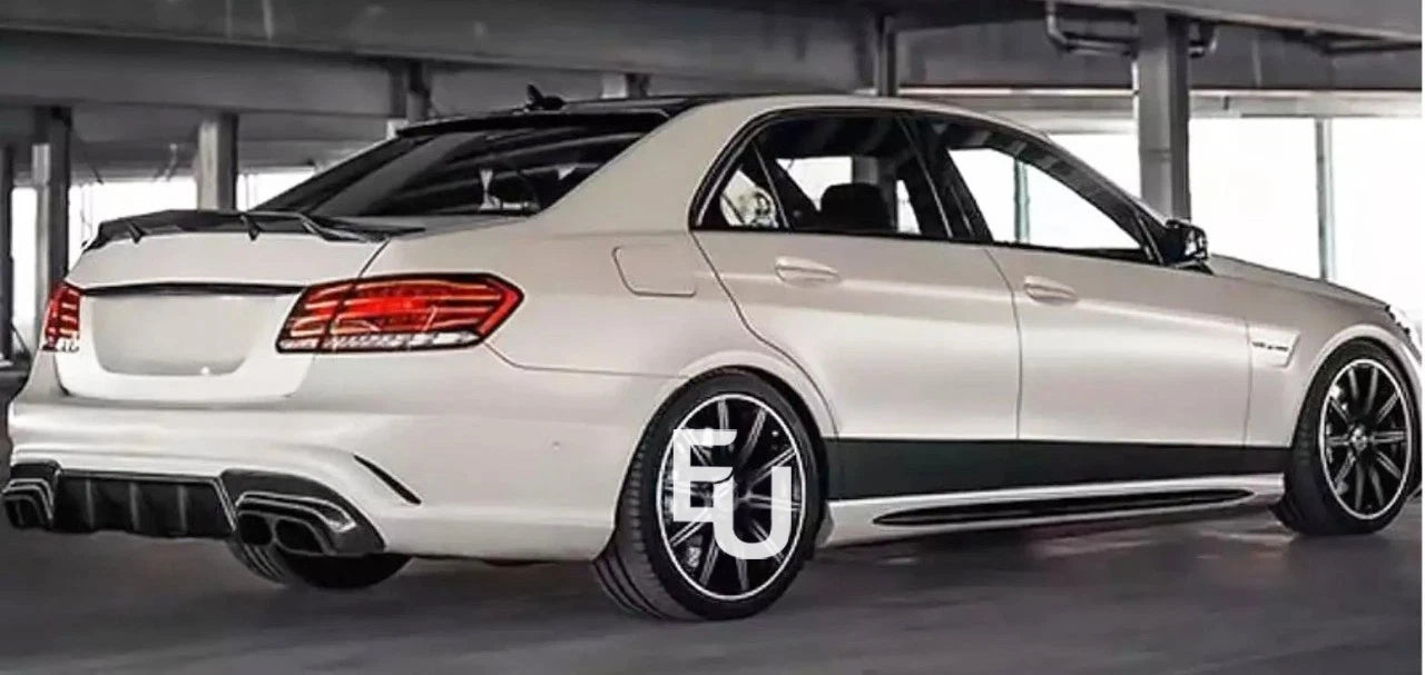 FOR MERCEDES E CLASS W212 GLOSS BLACK REAR DUCKTAIL PSM HIGH KICK BOOT SPOILER