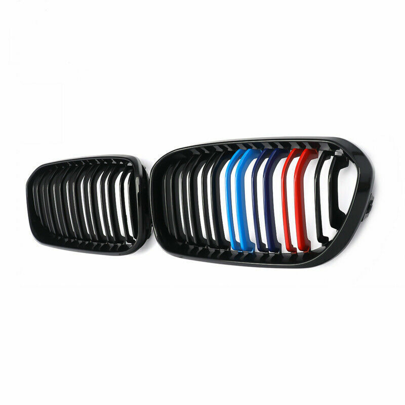 FOR BMW F20 F21 FRONT GRILLE M COLOR KIDNEY TWIN DUAL GRILLE GRILL  2015 ONWARDS