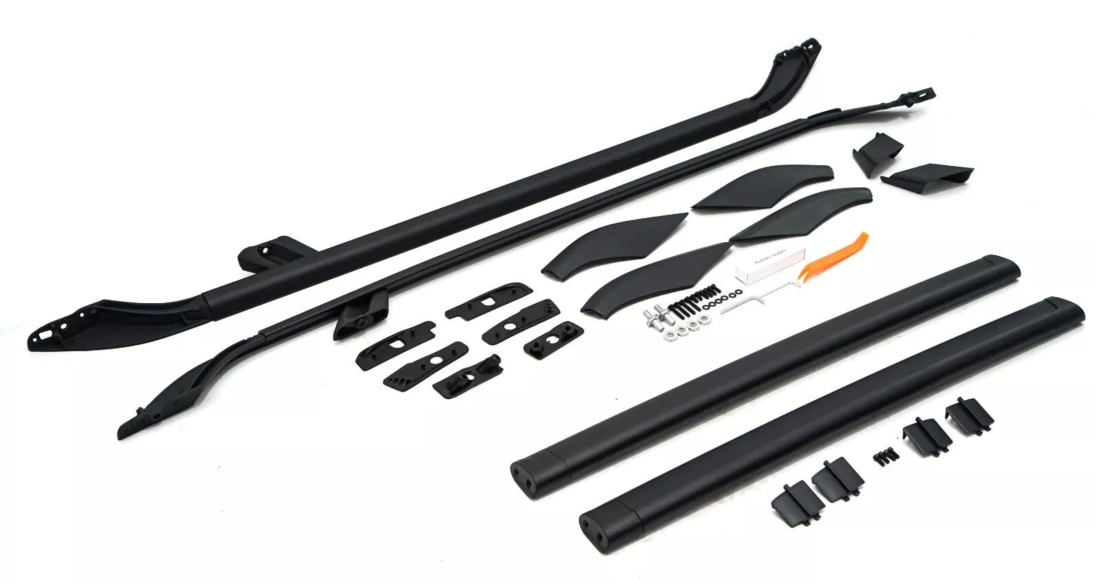 FOR LAND ROVER FREELANDER 2 L359 ROOF RAILS CROSS BAR RACK BLACK 4 PCS 2006-2014
