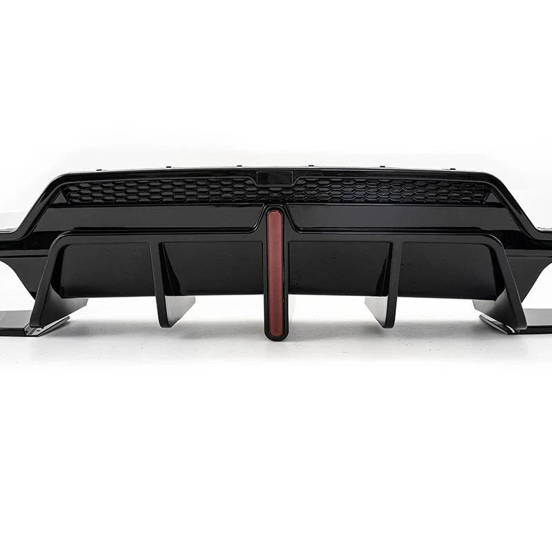 FOR BMW 3 Series G20 G21 LCI REAR DIFFUSER SPOILER LIP W/ LED LIGHT 2023 ONWARDS