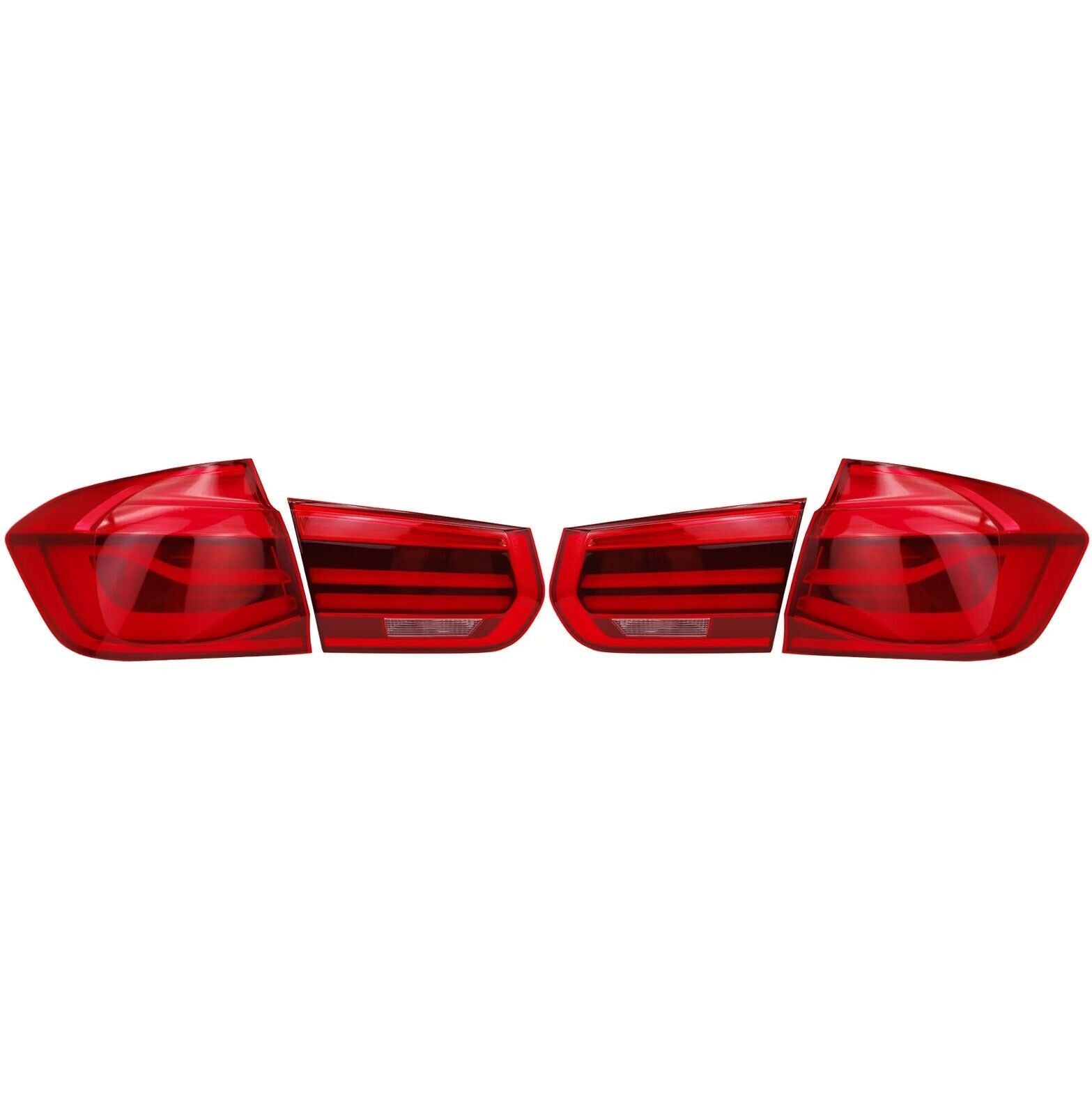 FOR BMW 3 SERIES F30 F80 SALOON RED 4X LED DYNAMIC TAIL LIGHTS LAMP 2011-2019