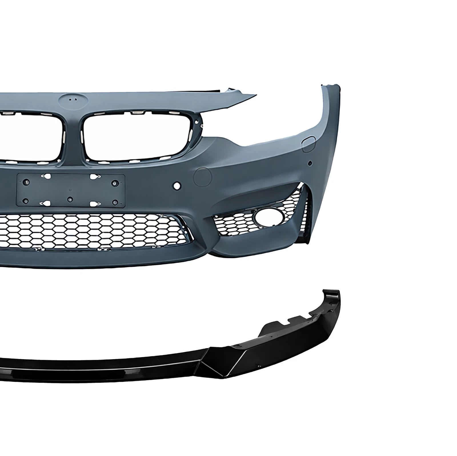 FOR BMW F30 F31 M3 CONVERSION FRONT BUMPER SPLITTER BODYKIT PRIMED PDC 2011-19