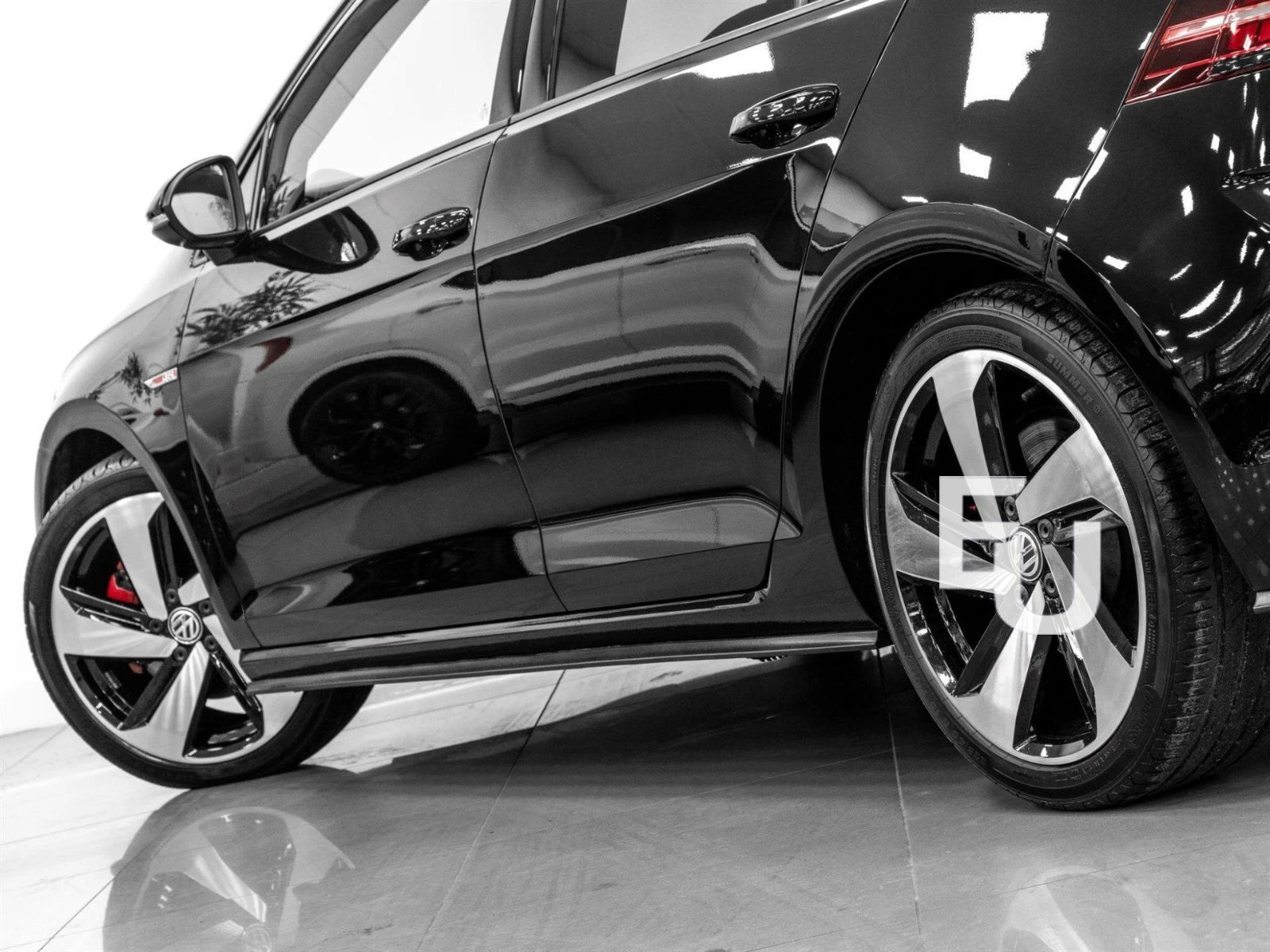 FOR VW GOLF MK7 MK7.5 R-LINE 2013-2018 GTI GTD STYLE SIDE SKIRT EXTENTION GLOSS