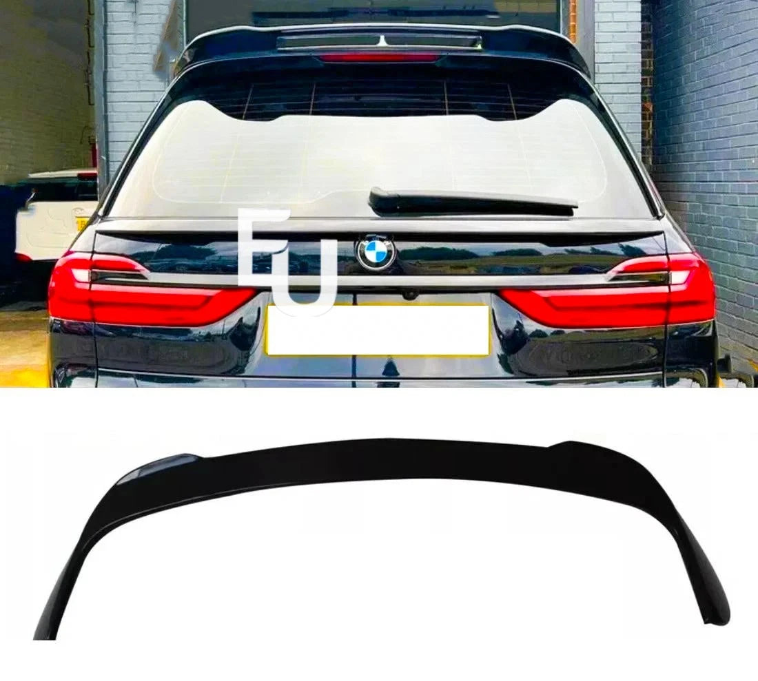 REAR TRUNK ROOF BOOT SPOILER WING LIP FOR BMW X7 G07 M60 2019+ GLOSS BLACK