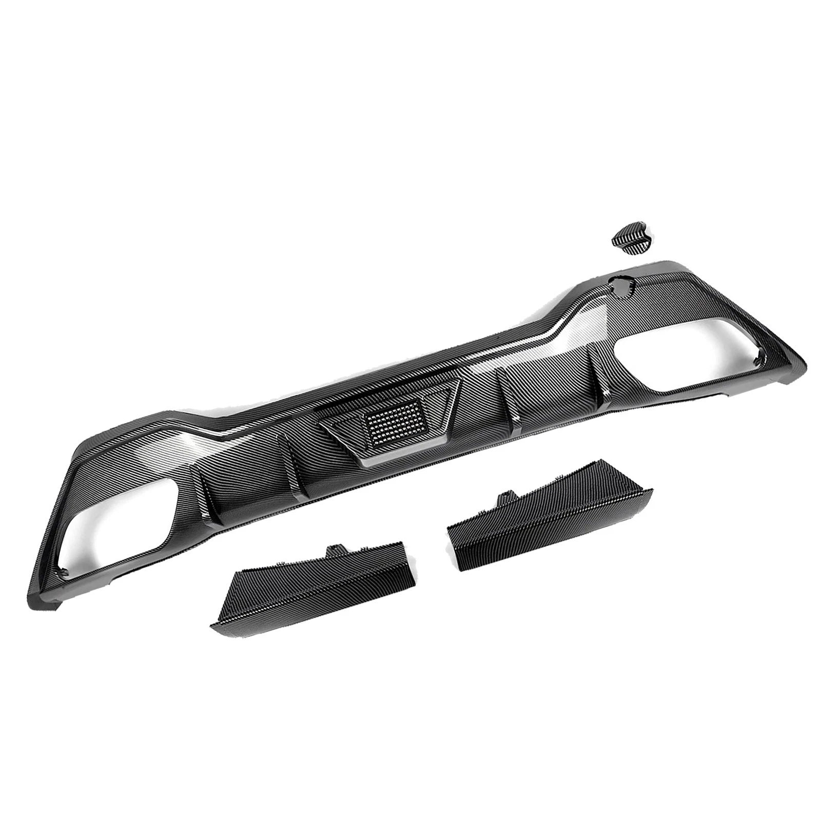 REAR DIFFUSER WITH LED LIGHT FOR BMW 8 SERIES G14 G15 M SPORT CARBON LOOK 2019+