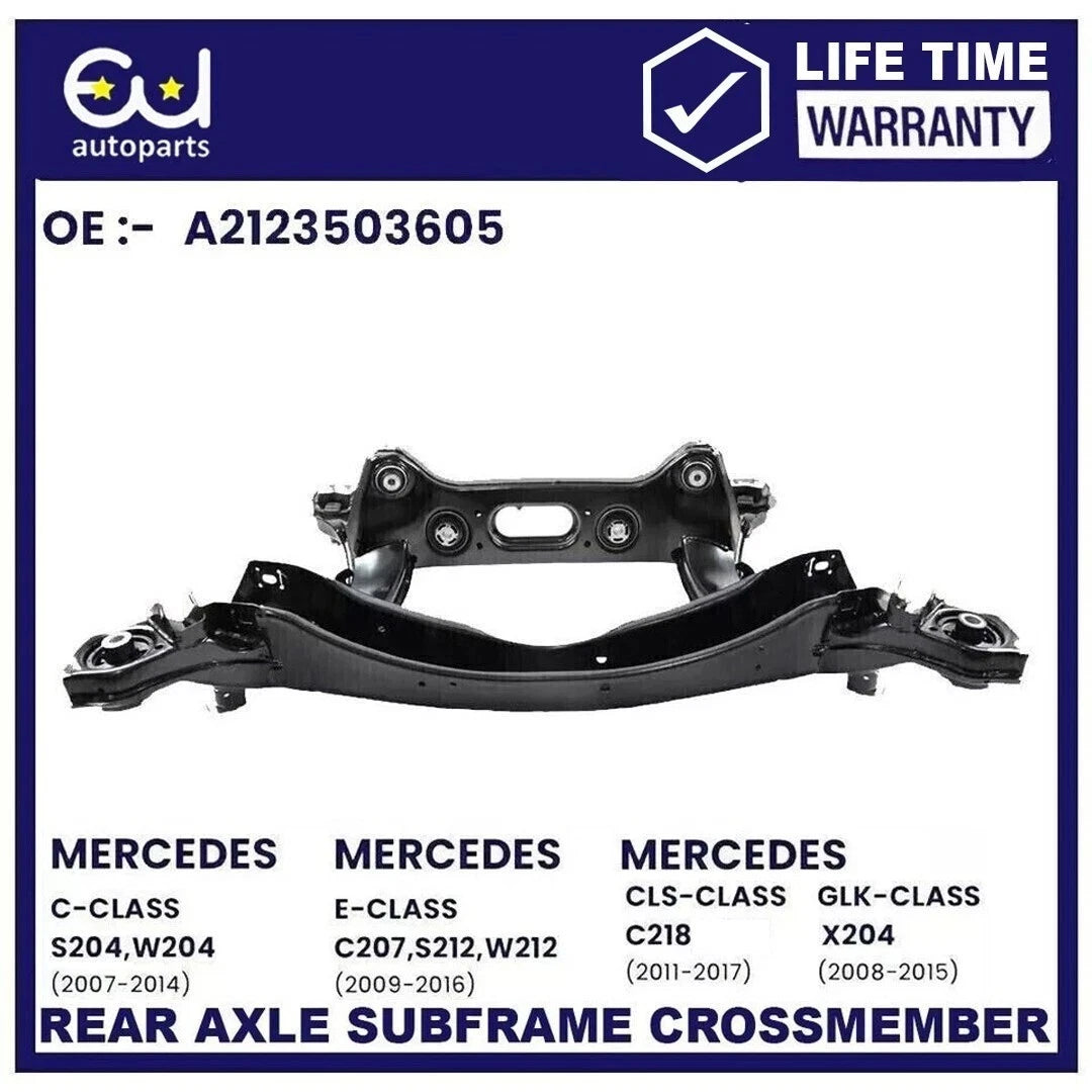 REAR AXLE SUBFRAME CROSSMEMBER FOR MERCEDES C-CLASS C204 S204 W204 2007-2014, E-CLASS C207 S212 W212 2009-2016