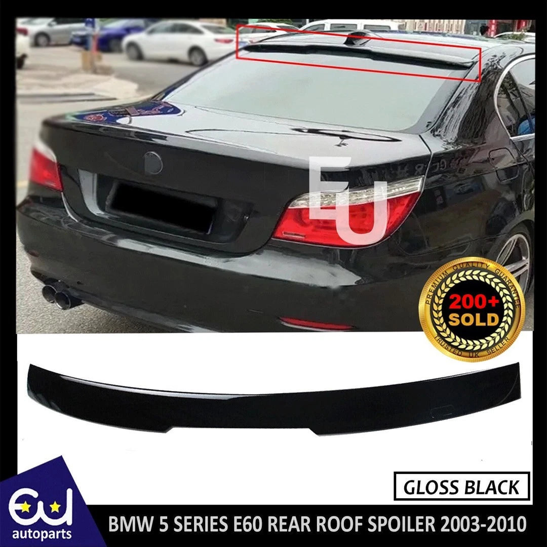 REAR ROOF SPOILER WING LIP FOR BMW 5 SERIES E60 2003-2010 GLOSS BLACK