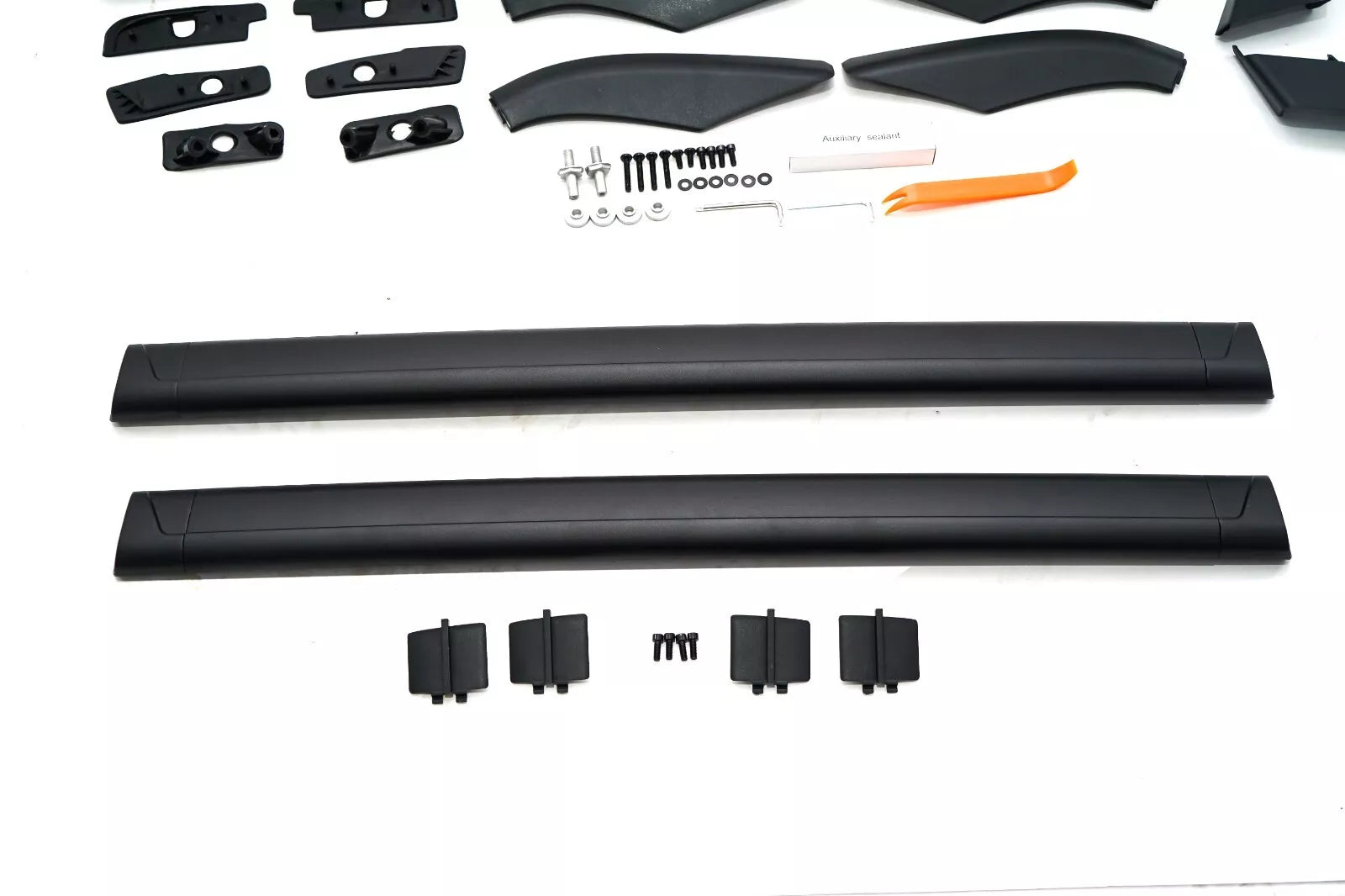 FOR LAND ROVER FREELANDER 2 L359 ROOF RAILS CROSS BAR RACK BLACK 4 PCS 2006-2014