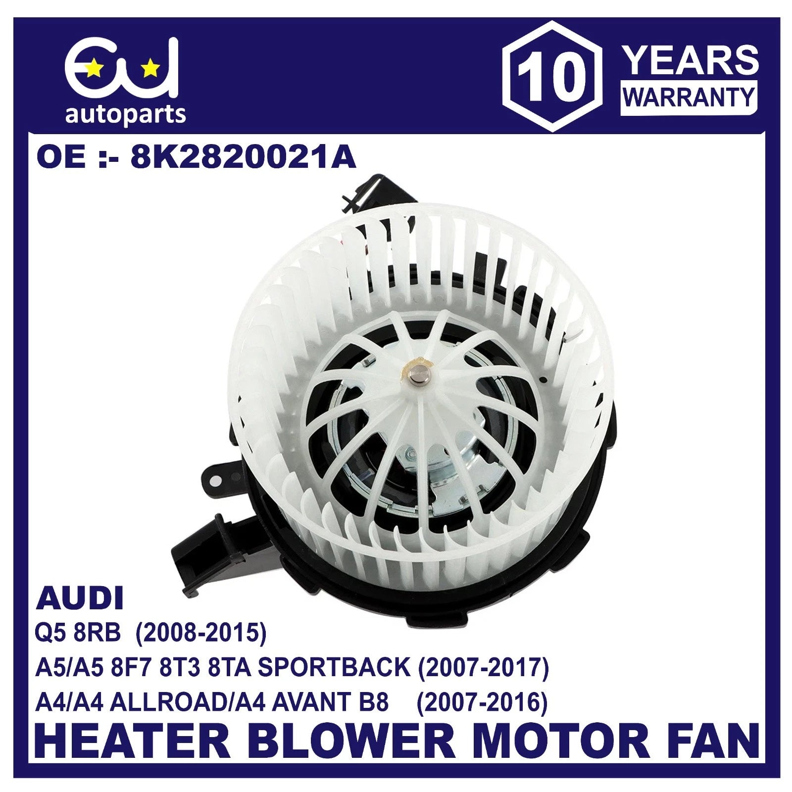 NEW HEATER BLOWER MOTOR FAN WITH AIRCON RHD FOR AUDI A4 B8 A5 8F7 8T3 8TA Q5 8RB