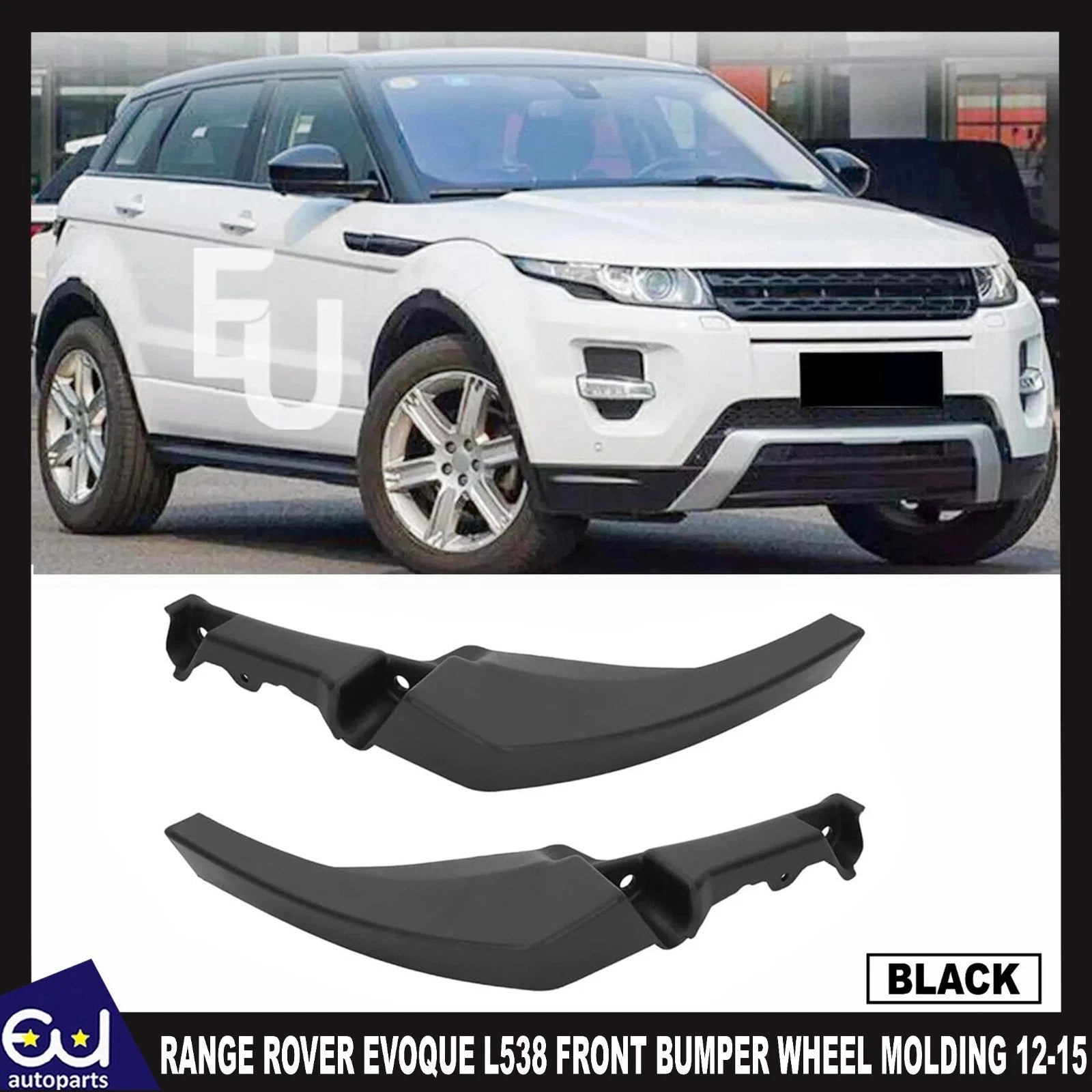 FRONT LEFT RIGHT L+R BUMPER WHEEL MOLDING EXTENSION FOR RANGE ROVER EVOQUE L538