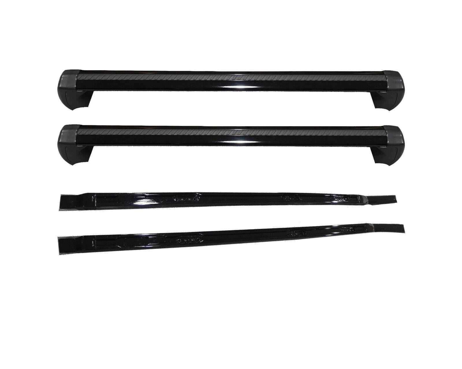 FOR LAND ROVER DEFENDER 90 L663 ROOF RAIL CROSS BARS LOCKABLE BLACK STYLE 2020+