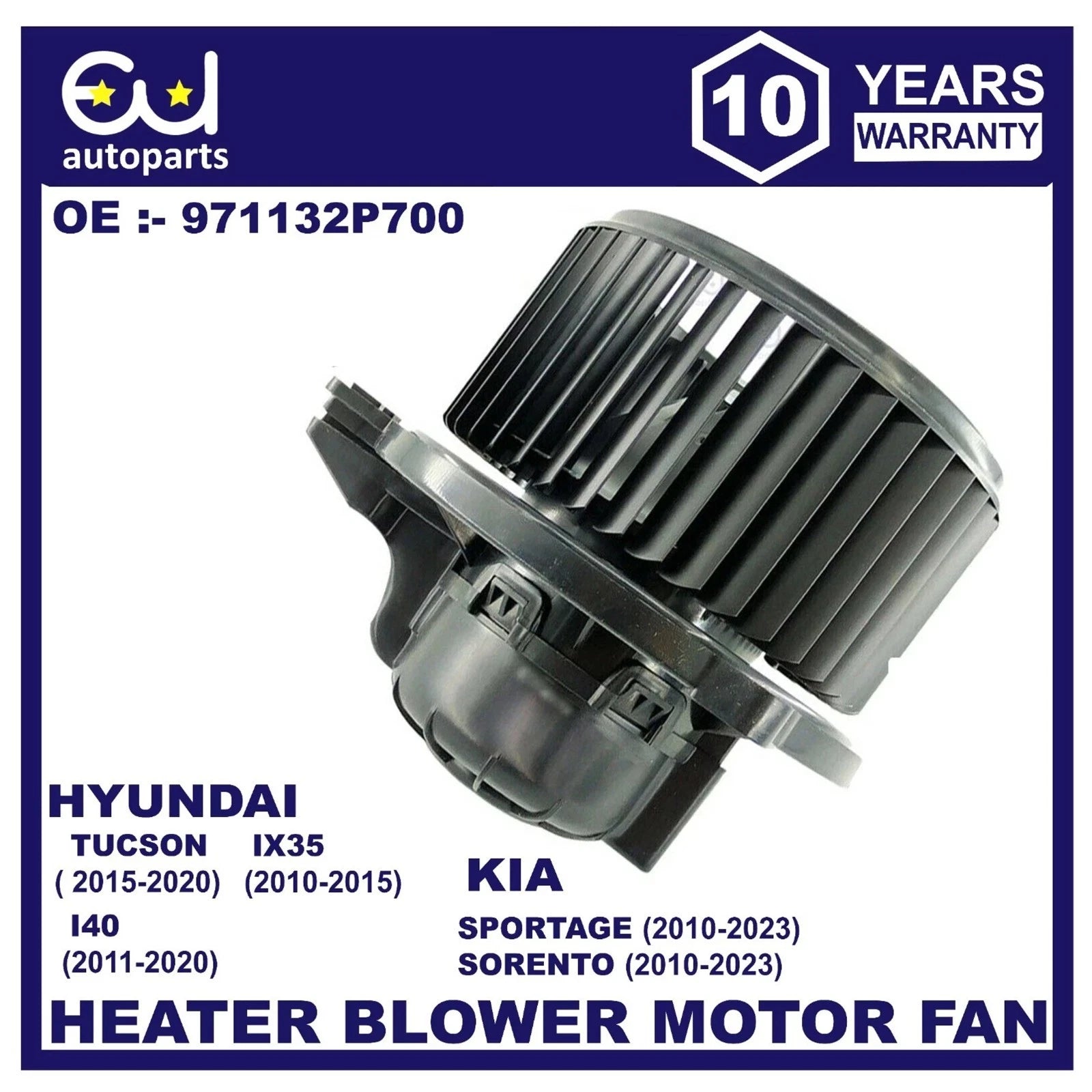 HEATER BLOWER MOTOR FAN FOR HYUNDAI I40 TUCSON IX35 KIA SPORTAGE SORENTO 10-23