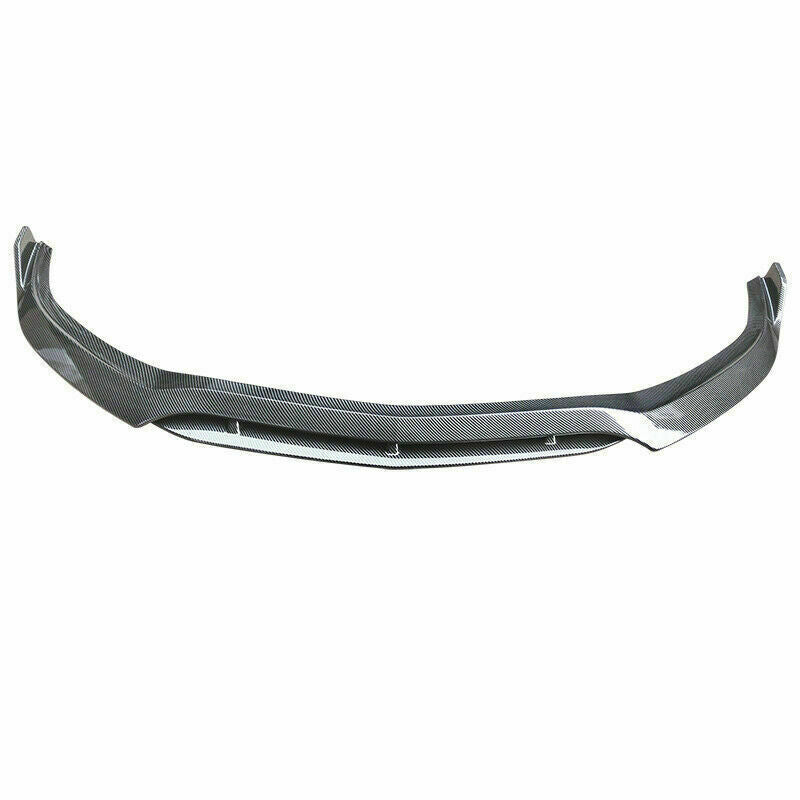 FOR MERCEDES BENZ W205 C63 C63S FRONT BUMPER LIP SPLITTER CARBON LOOK 2015-2018