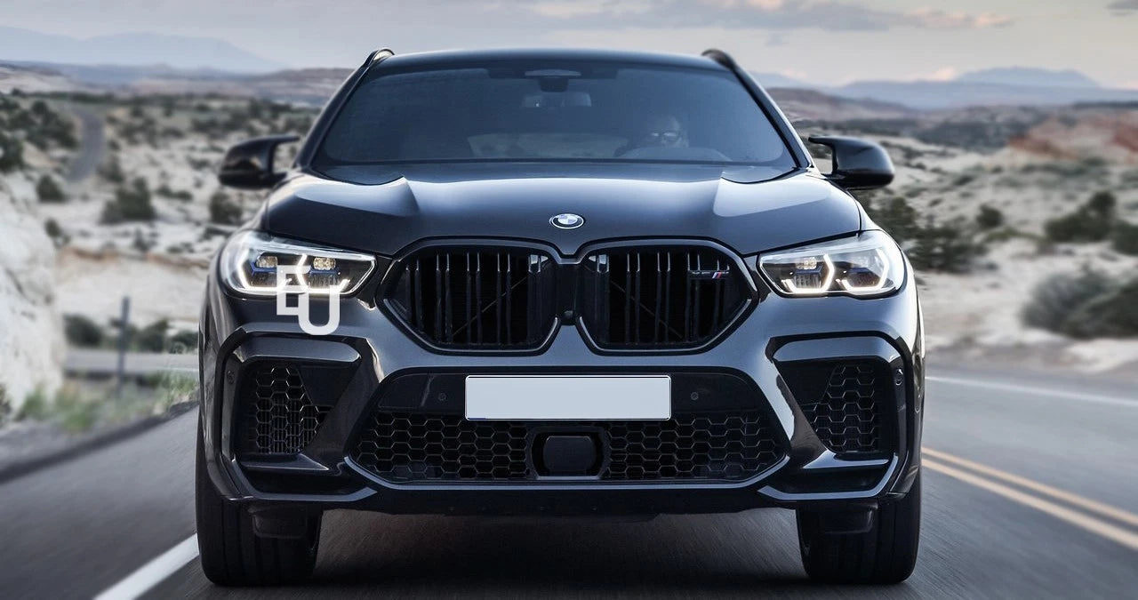X6M F96 CONVERSION FRONT BUMPER BODYKIT W/WHEEL ARCHES GRILL FOR BMW G06 2019-22