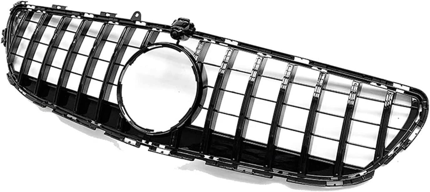 FOR MERCEDES CLS CLASS W218 C218 FRONT GT PANAMERICANA GRILLE GLOSS BLACK 15-18