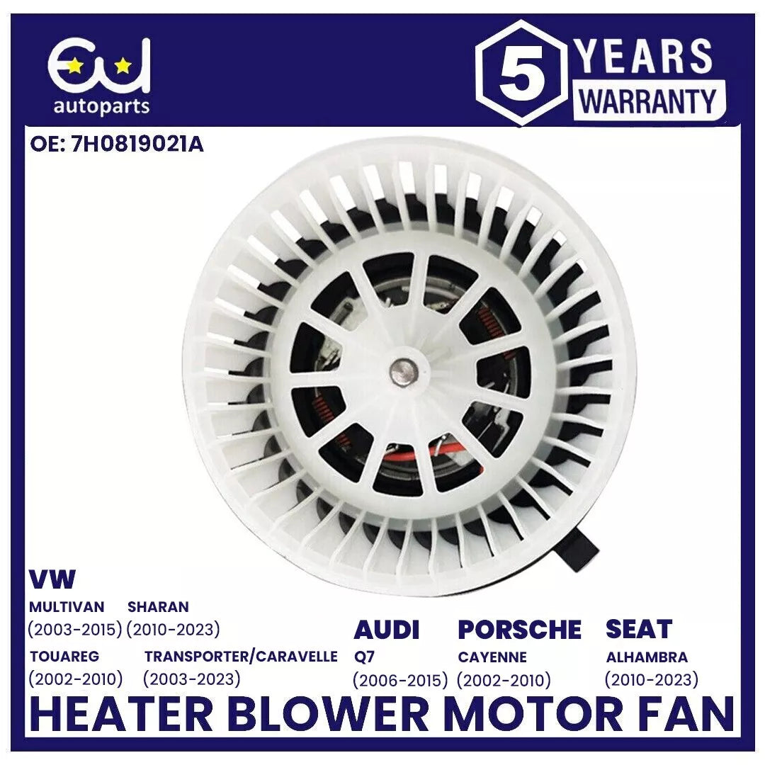 HEATER BLOWER MOTOR FAN FOR AUDI Q7 PORSCHE CAYENNE VW TRANSPORTER T5 T6 2003+