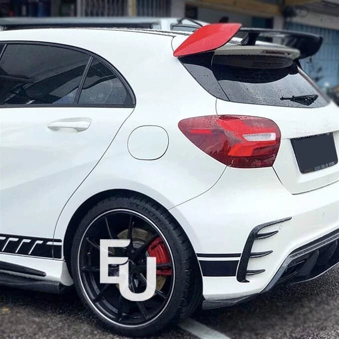 FOR MERCEDES BENZ A CLASS W176 A200 A250 A45 REAR BUMPER SPLITTER CANARD TRIM
