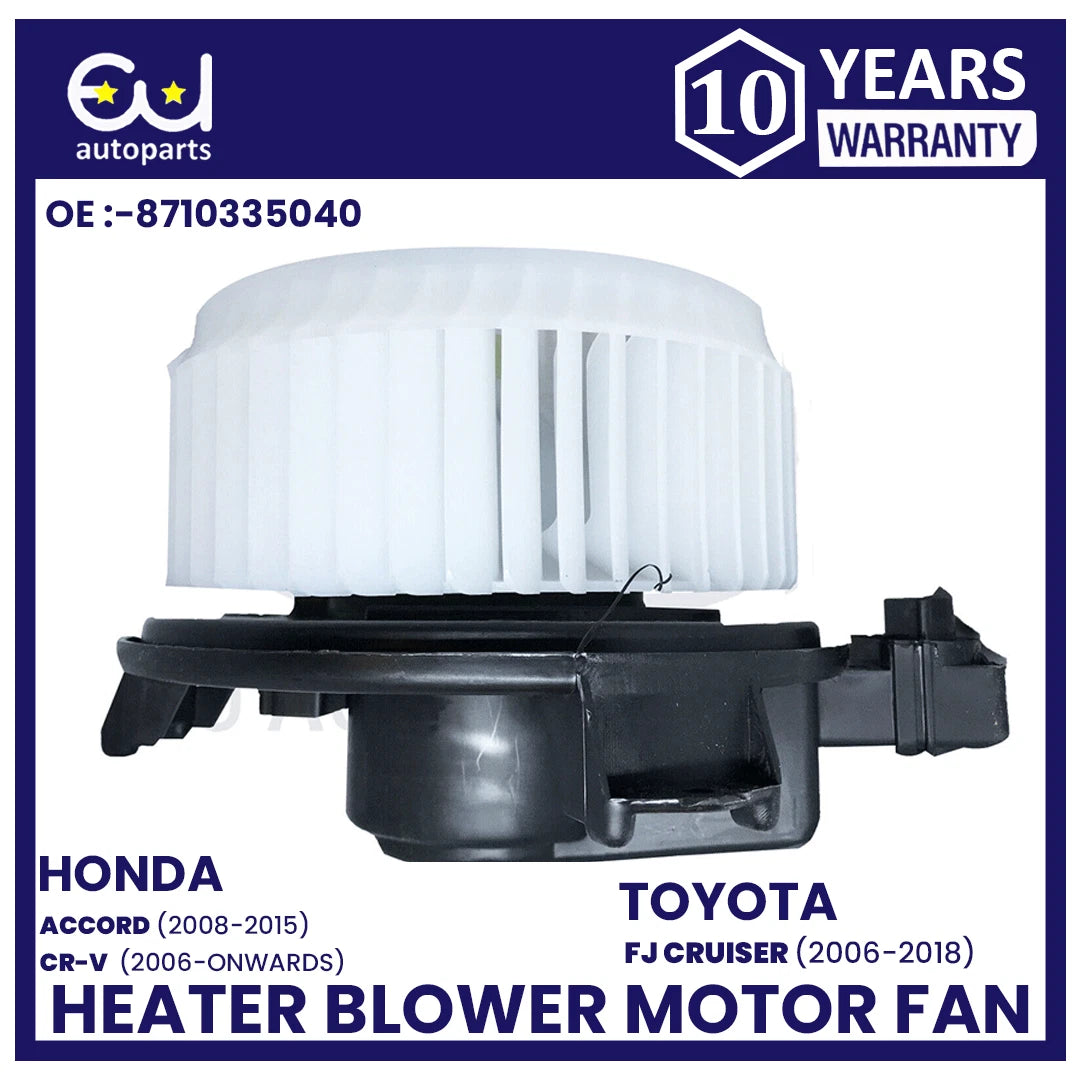 HEATER BLOWER MOTOR FAN FOR HONDA CR-V ACCORD JEEP COMPASS TOYOTA FJ CRUISER