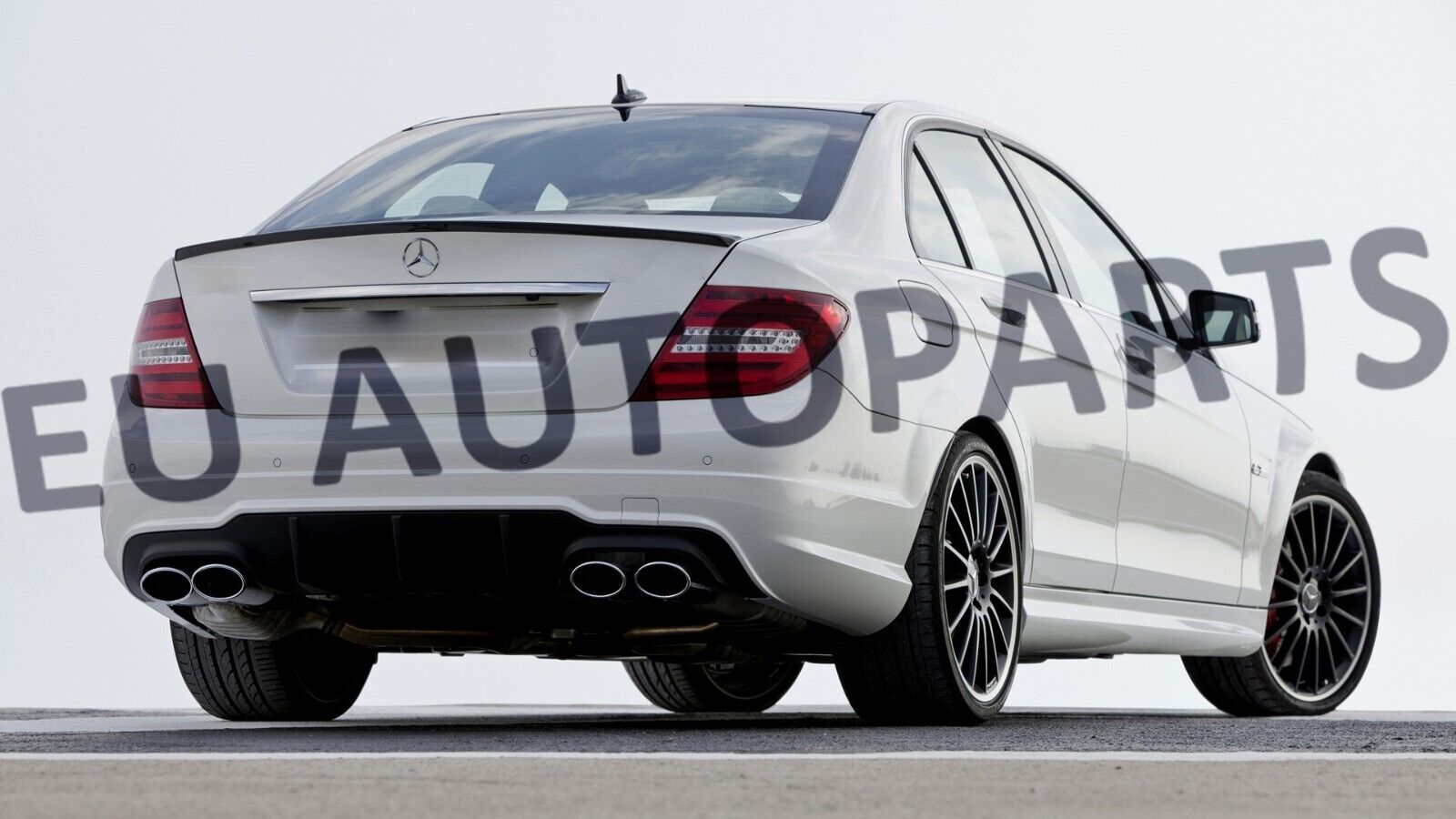 REAR TRUNK BOOT SPOILER AMG STYLE FOR MERCEDES C CLASS W204 SALOON 08-14 BLACK