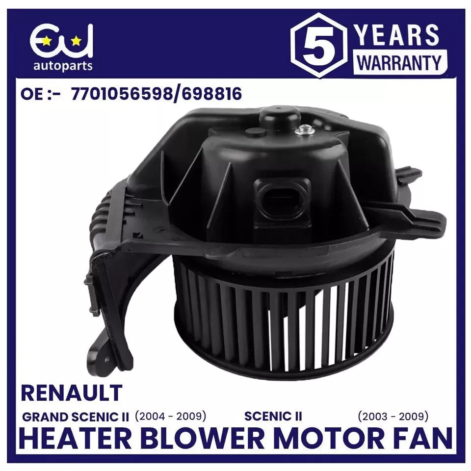 HEATER BLOWER MOTOR FAN FOR RENAULT SCENIC GRAND SCENIC MK2 03-09 7701056598