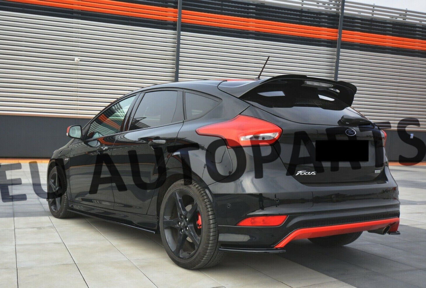 FOR FORD FOCUS ST STYLE 2012-2018 MK3 BOOT ROOF SPOILER GLOSS BLACK OEM-FIT