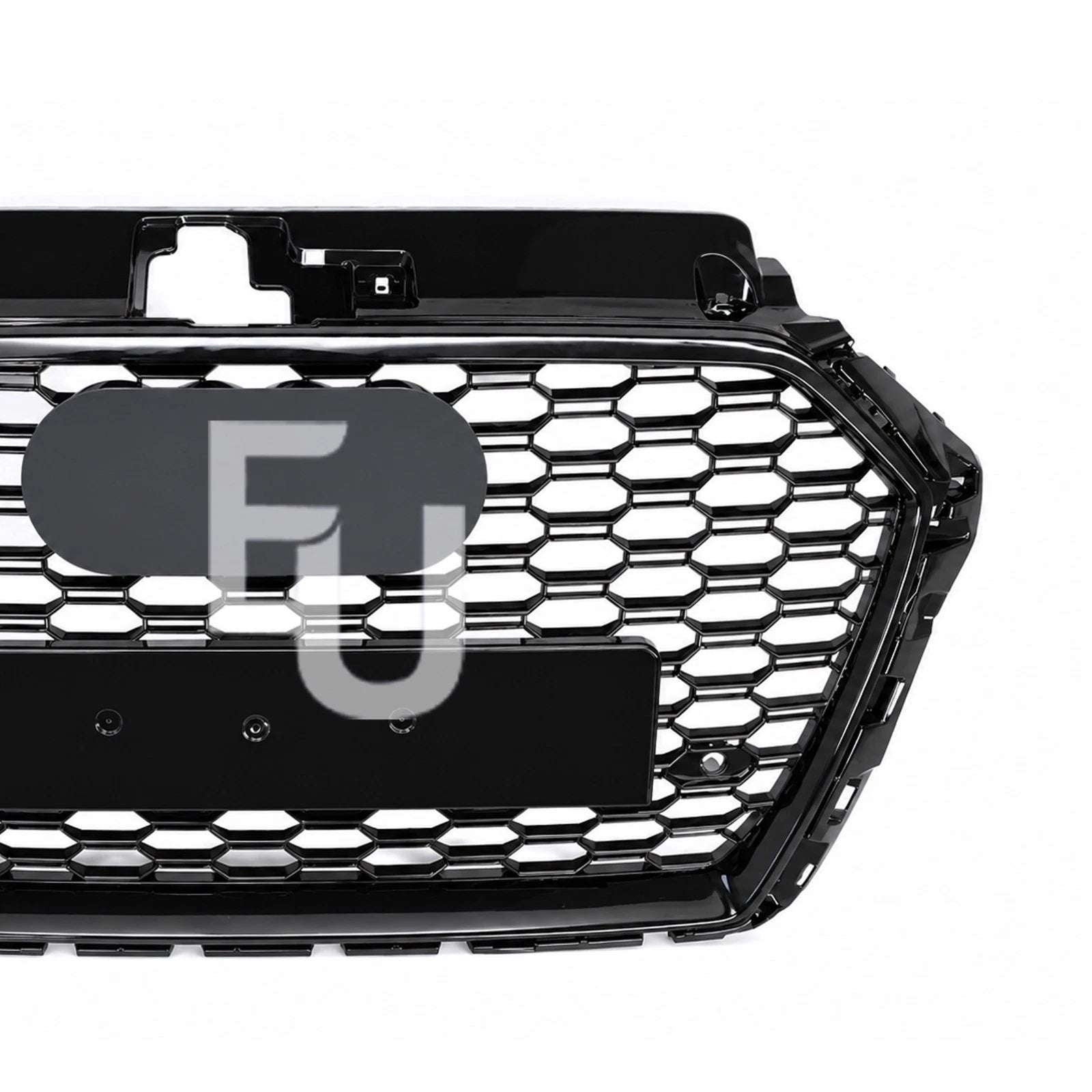 RS3 STYLE HONEYCOMB MESH FRONT GRILLE FOR AUDI A3/S3 8V FACELIFT GLOSS 2016-2019