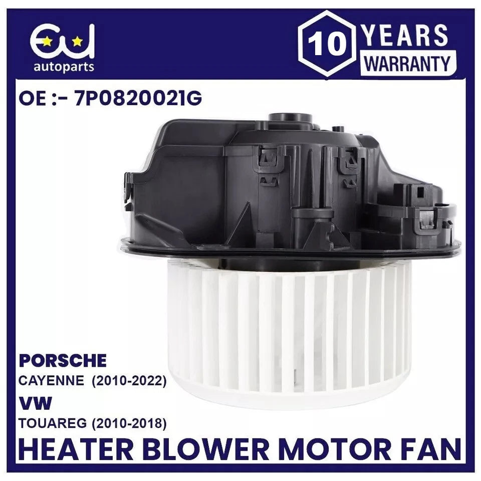 HEATER BLOWER MOTOR FAN FOR PORSCHE CAYENNE 92A VW TOUAREG 10-22 7P0820021G RHD