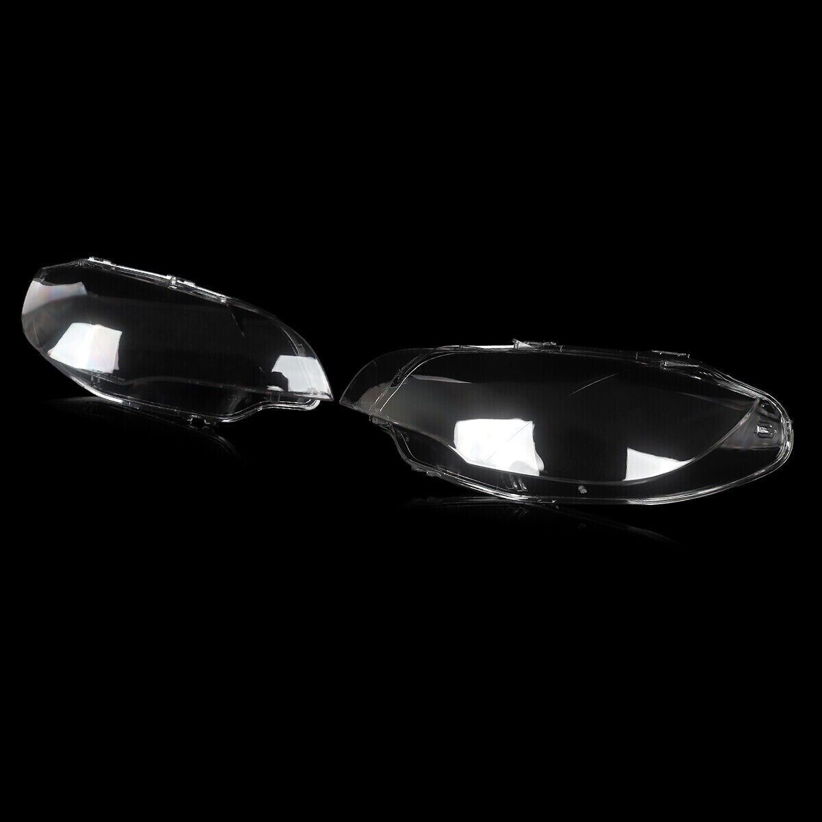 HEADLIGHT HEADLAMP CLEAR LENS COVER FOR BMW X6 E71 2006-14