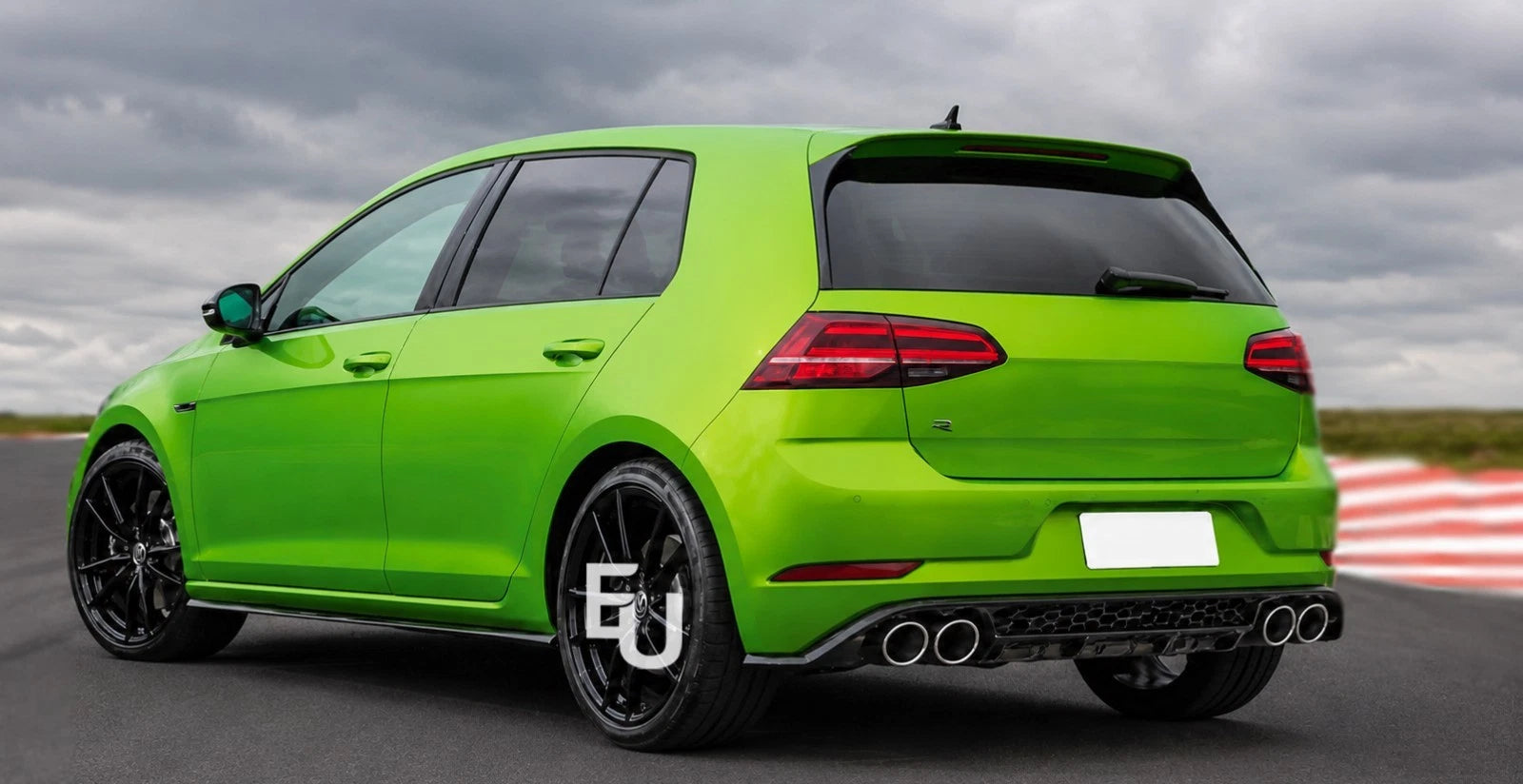 R CONVERSION REAR BUMPER DIFFUSER BODYKIT FOR GOLF MK7.5 2017-2020