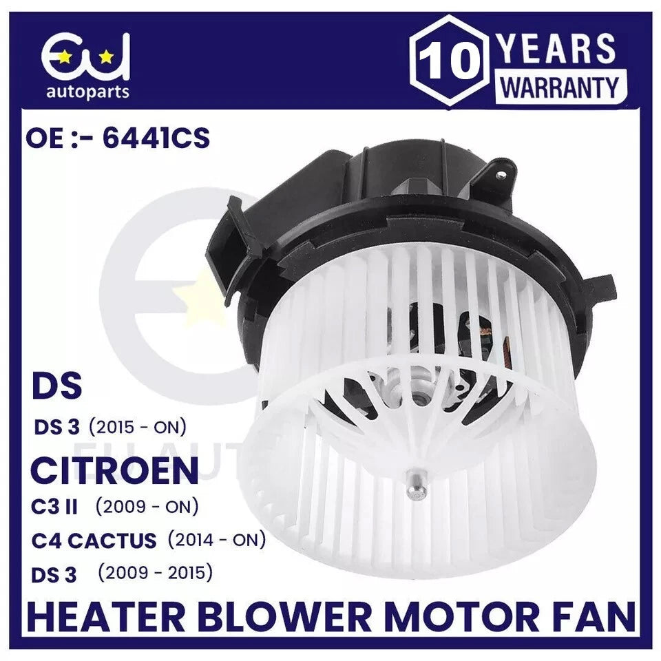 HEATER BLOWER MOTOR FAN FOR CITROEN DS3 C3 II 2 C4 CACTUS LHD & RHD OEM QUALITY