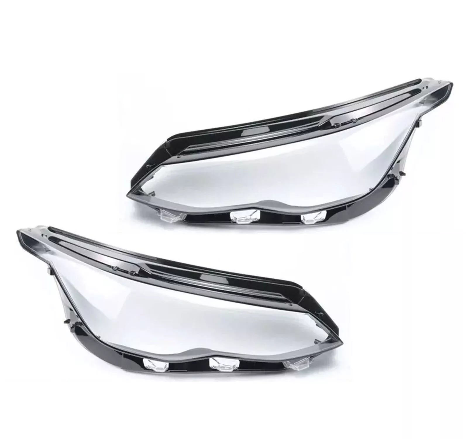 LEFT RIGHT SIDE PAIR HEADLIGHT LENS COVER LAMP FOR VW GOLF 8 MK8 R-LINE 19-23
