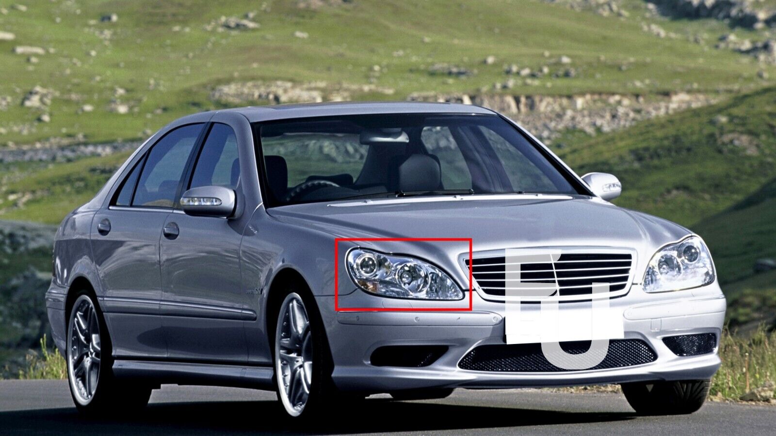 FRONT RIGHT SIDE HEADLIGHT LENS LAMP COVER FOR MERCEDES BENZ S CLASS W220 98-05