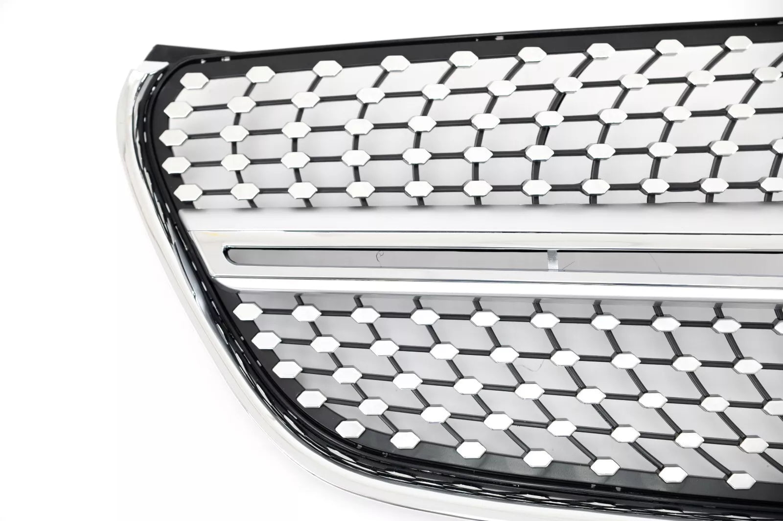 FOR MERCEDES VITO W447 BLACK CHROME DIAMOND STYLE SILVER GRILL GRILLE 2015-2019