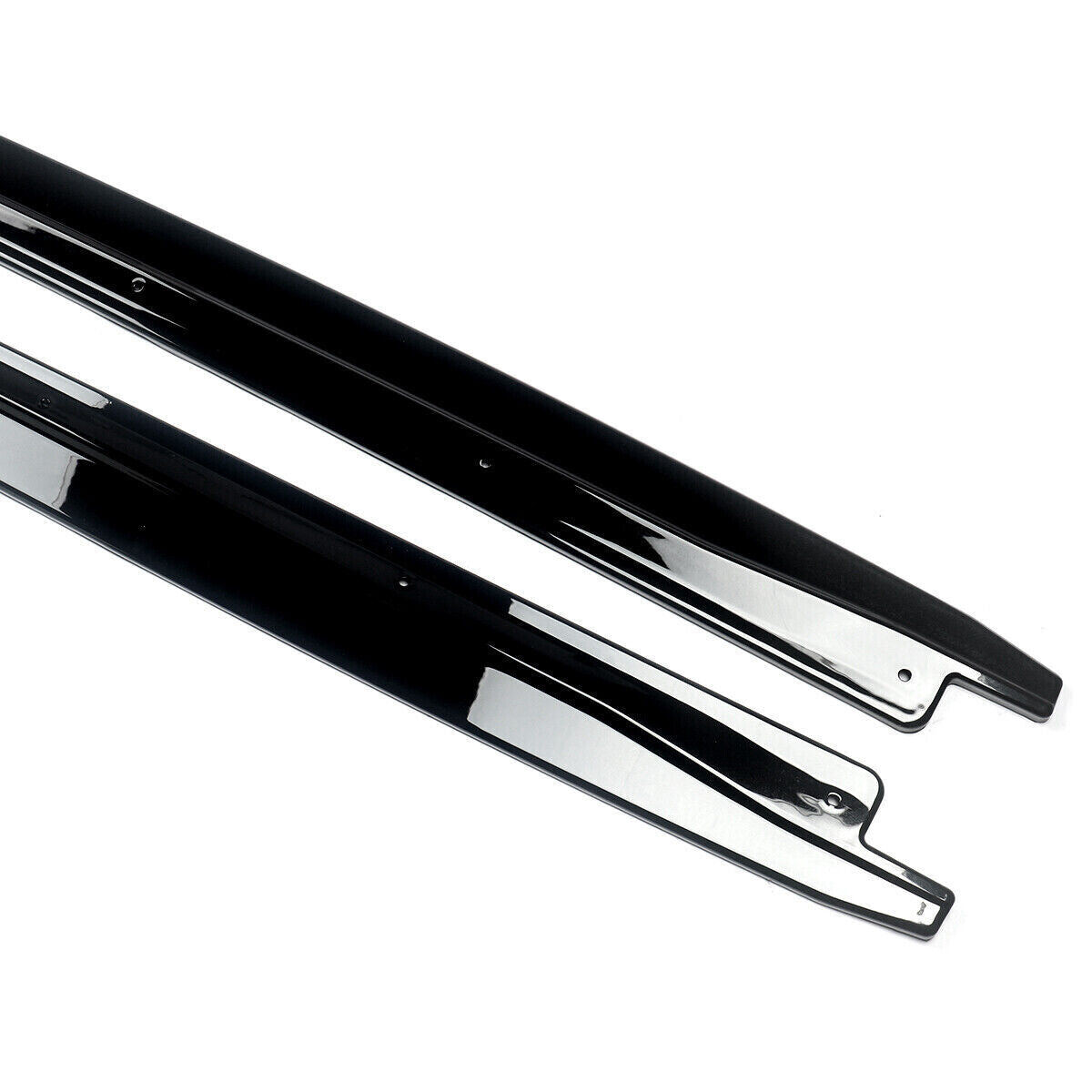 FOR BMW X5M F85 F15 X6M F86 F16 GLOSS BLACK SIDE SKIRT EXTENSION BLADE LIP 14-18