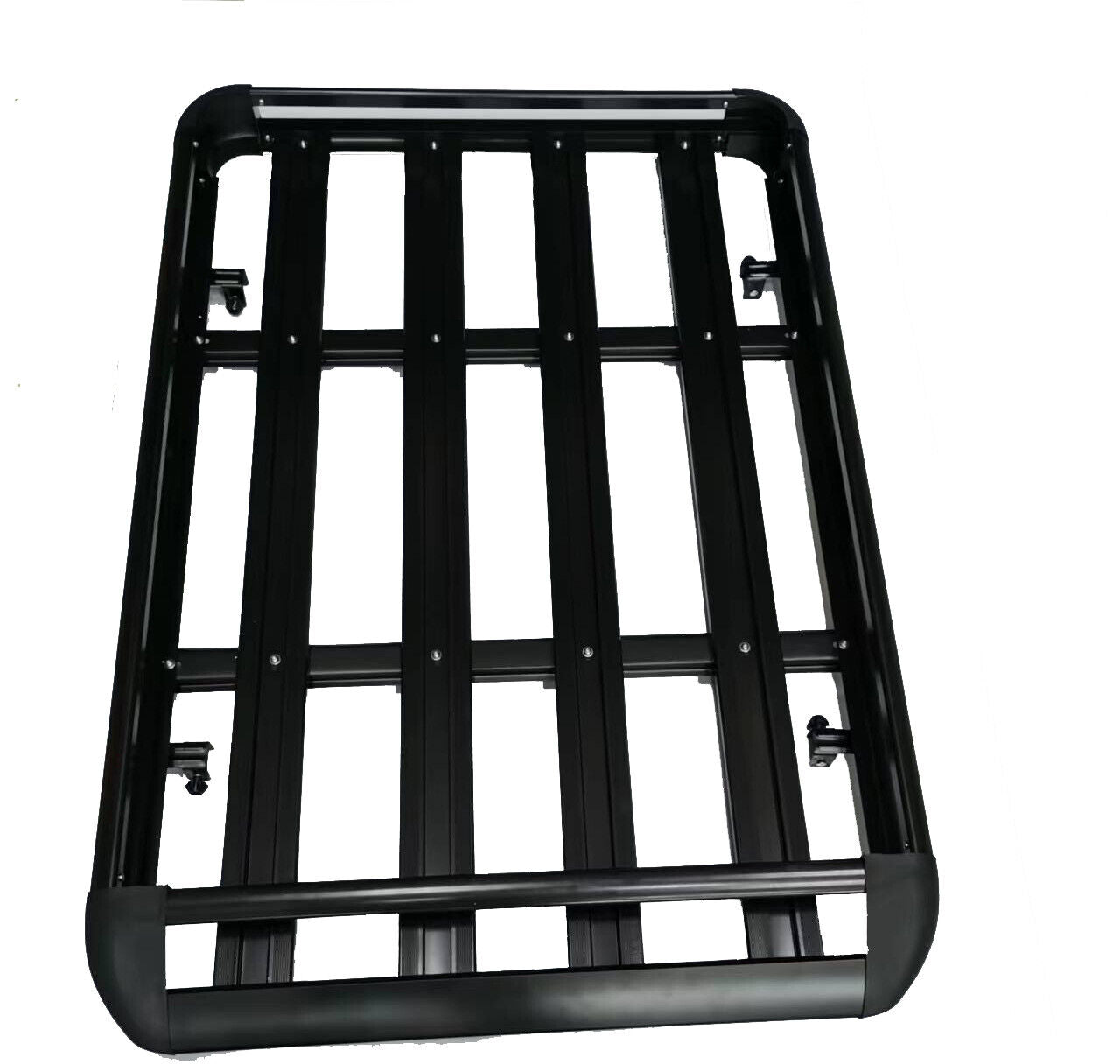 UNIVERSAL CAR ROOF RACK BASKET TRAY LUGGAGE CARGO CARRIER ALUMINIUM BLK 140CM