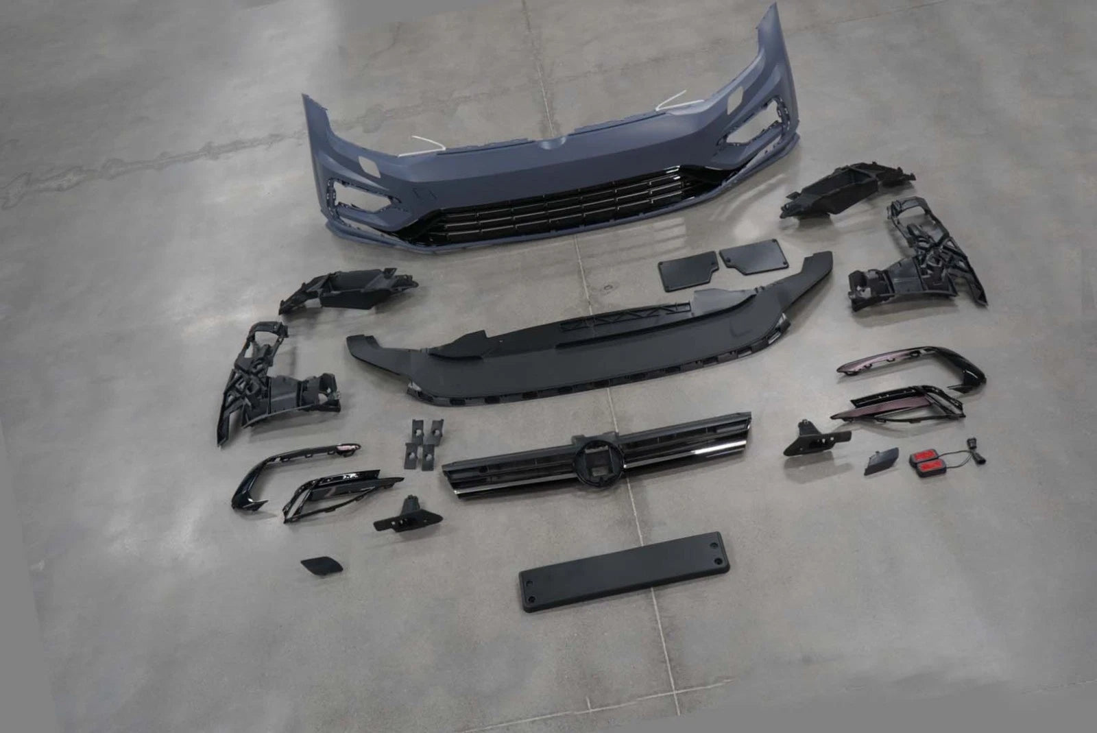 FOR VW VOLKSWAGEN POLO R LINE MK8 2018-2022 FRONT BUMPER COMPLETE GRILL & TRIMS