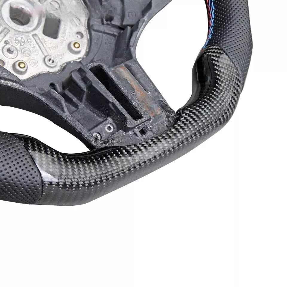 FOR BMW F39 G30 G31 G01 G05 G06 G07 G80 REAL CARBON FIBER HEATED STEERING WHEEL
