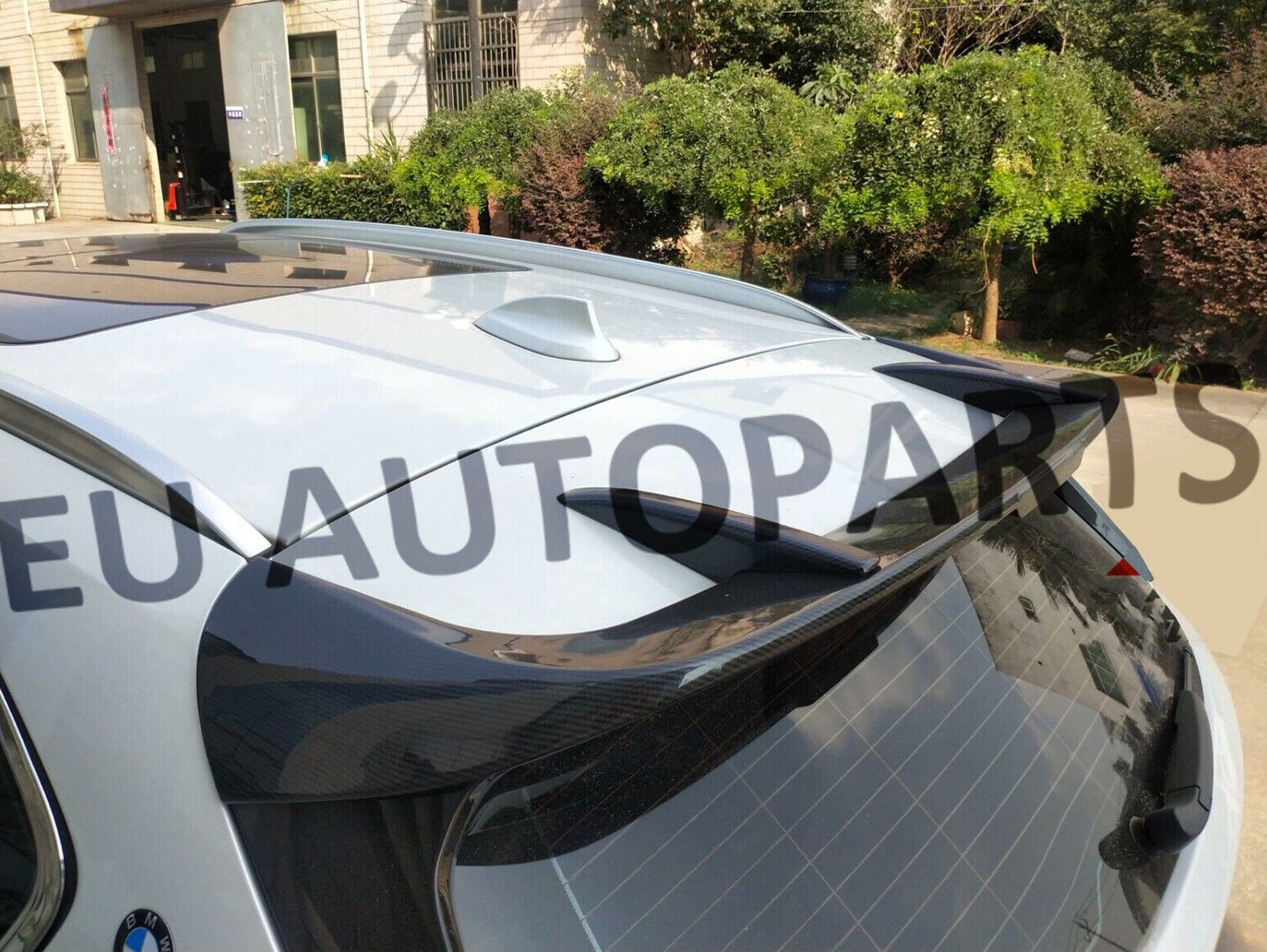 FOR BMW X1 F48 MP REAR ROOF SPOILER SPORTS LIP GLOSS BLACK 16-19 OEM FOR ABS