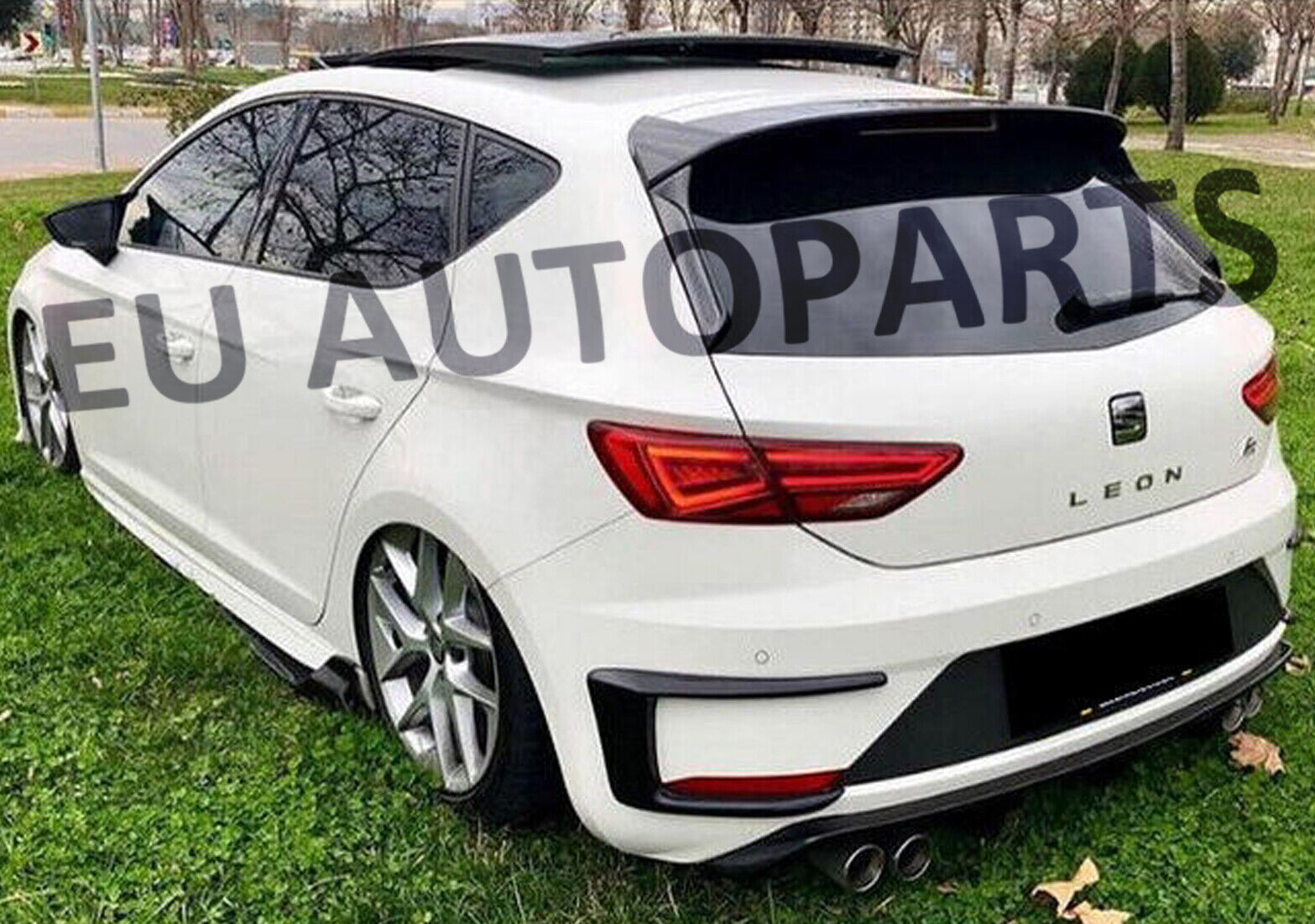 FOR SEAT LEON MK3 5F GLOSS BLACK REAR BOOT ROOF SPOILER WING CUPRA 5DR 2012-20