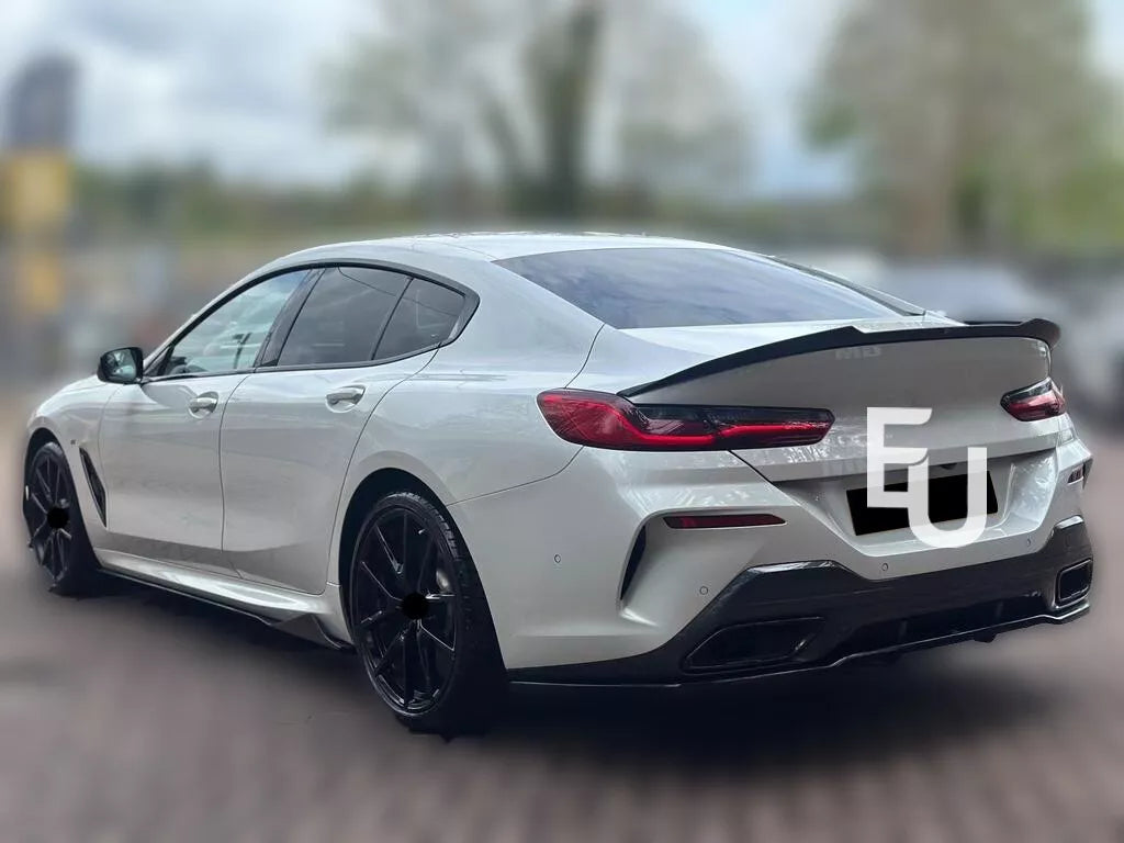 SIDE SKIRTS EXTENSION BLADES GLOSS BLACK FOR BMW 8 SERIES G16 GRAN COUPE 2018+