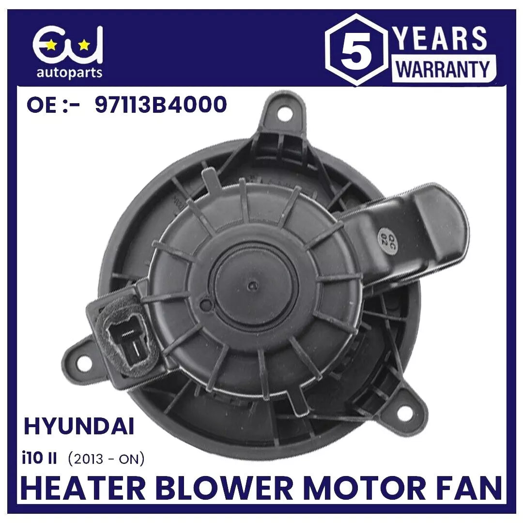 HEATER BLOWER MOTOR FAN FOR HYUNDAI I10 MK2 BA IA 2013-2023 1.0 1.2 97113-B4000